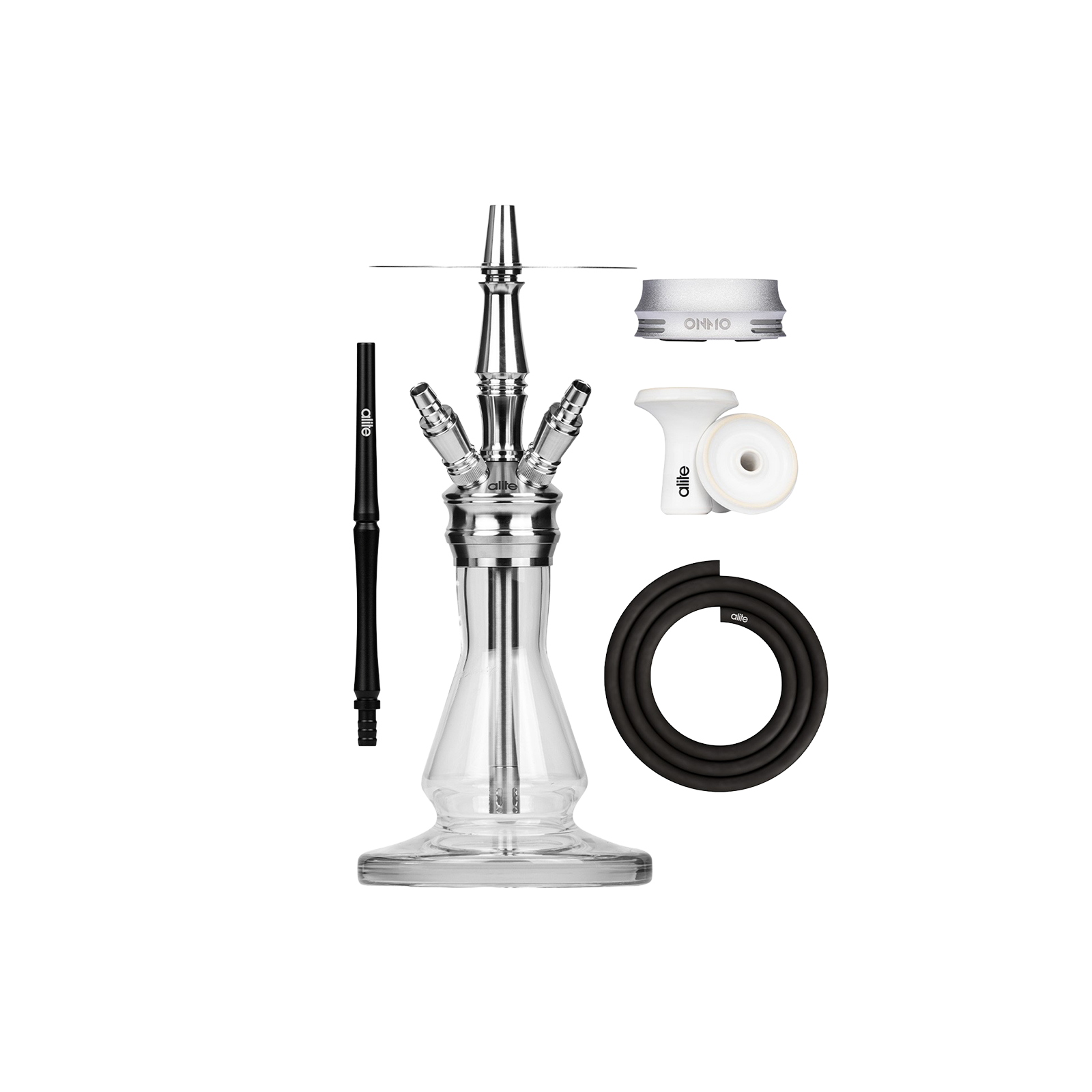 Alite Swiss Mini Squad Silver – Kompakte Edelstahl-Shisha 1
