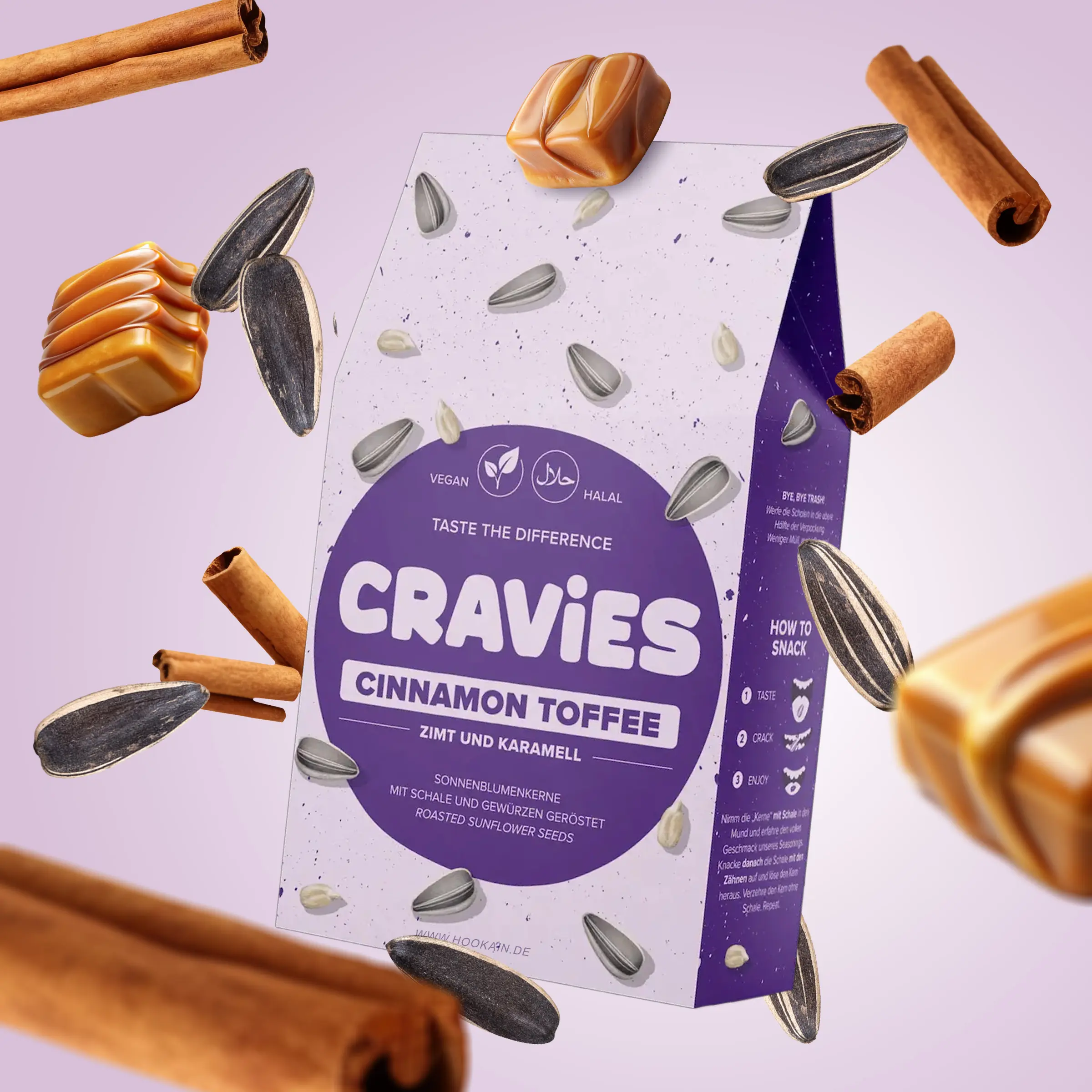 Cravies Sunflower seeds  Cinnamon Toffee 60 g | Cheap Online 1