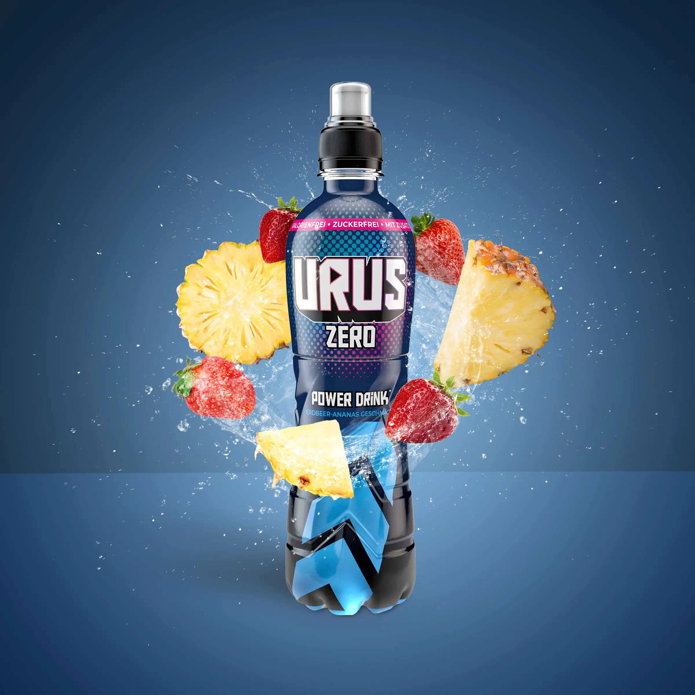 Urus - Power Drink - 500 ml Strawberry and Pineapple ZERO