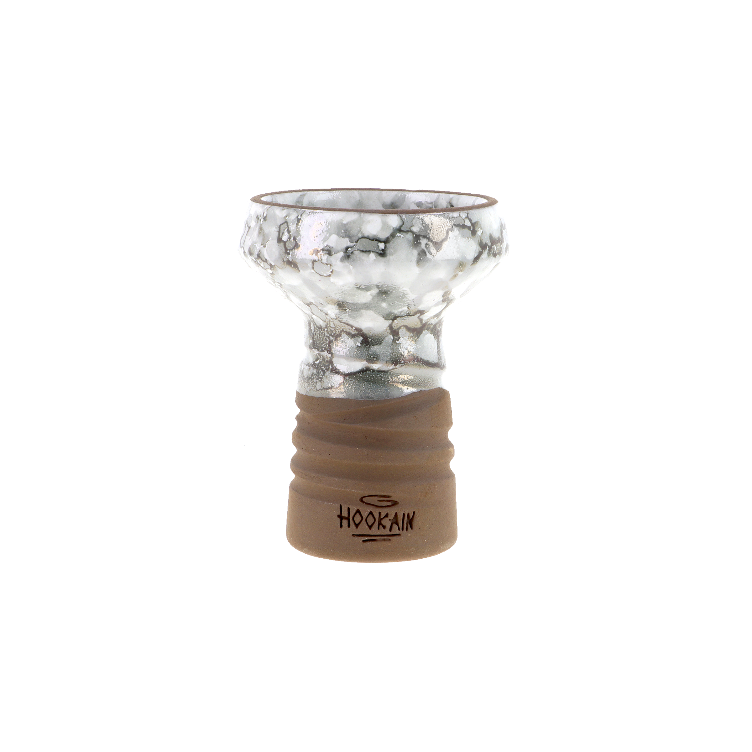 Drip Bowl V2 5 Hole Cracked Silver | Handgefertigte Shisha-Köpfe 2 Drip Bowl V2 5 Hole Cracked Silver | Handgefertigte Shisha-Köpfe 2