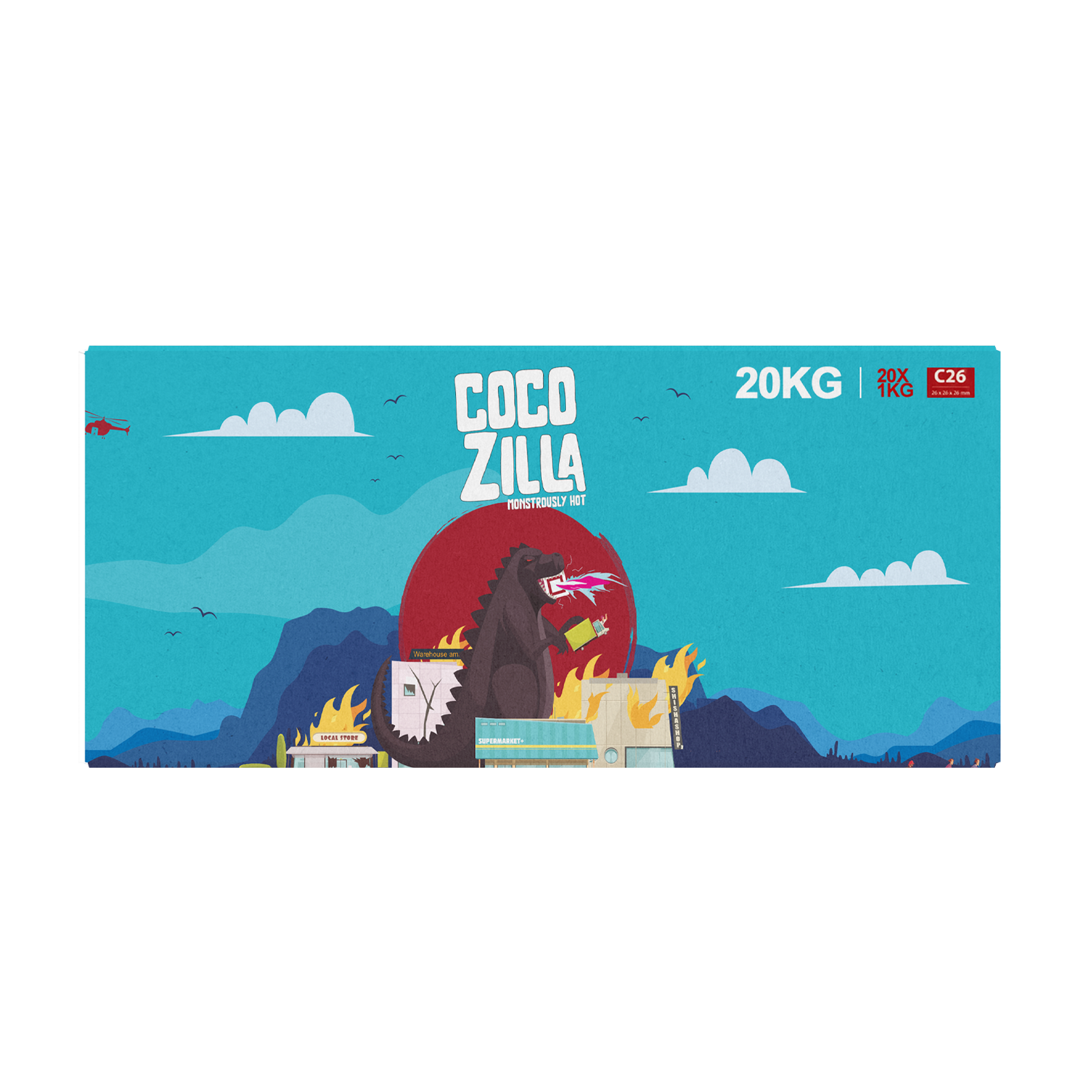 Cocozilla C26 Naturkohle 20 Kg | Shisha Kohle g&uuml;nstig online 2