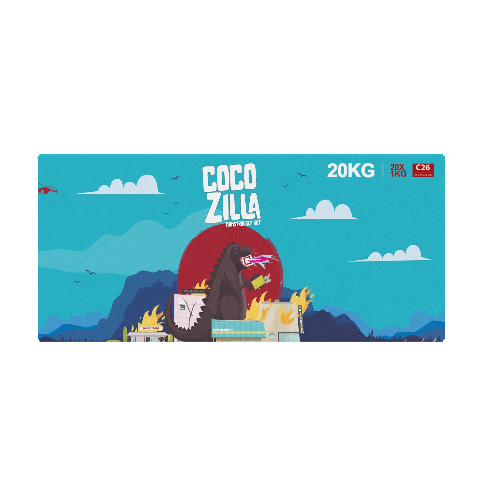 Cocozilla C26 Naturkohle 20 Kg | Shisha Kohle g&uuml;nstig online 2