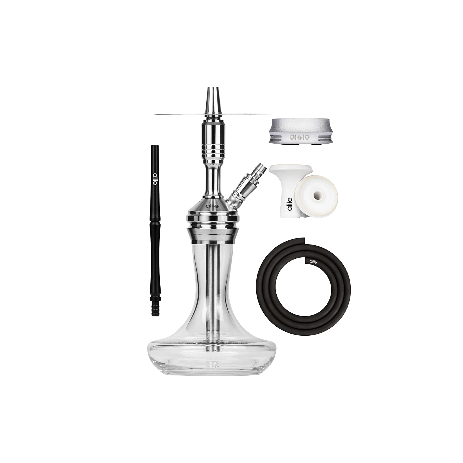 Alite Bash Mini Lounge Silver – Kompakte Edelstahl Shisha 1