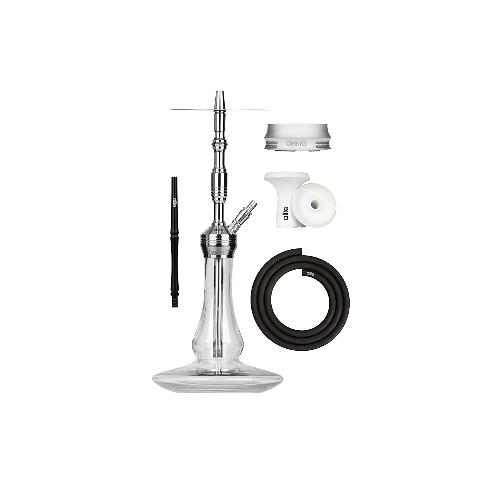 Alite Bash Lounge Silver – Premium Edelstahl Wasserpfeife 1