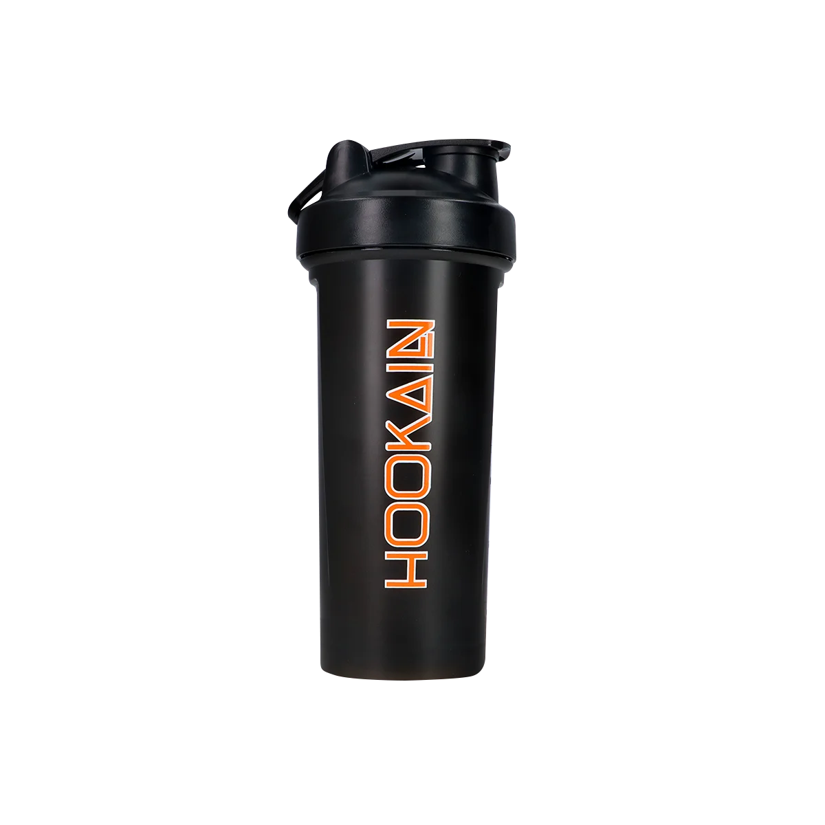 Hookain Shaker Zesty Black – Protein Shaker 600 ml mit Edelstahlkugel & UV-Logo 1