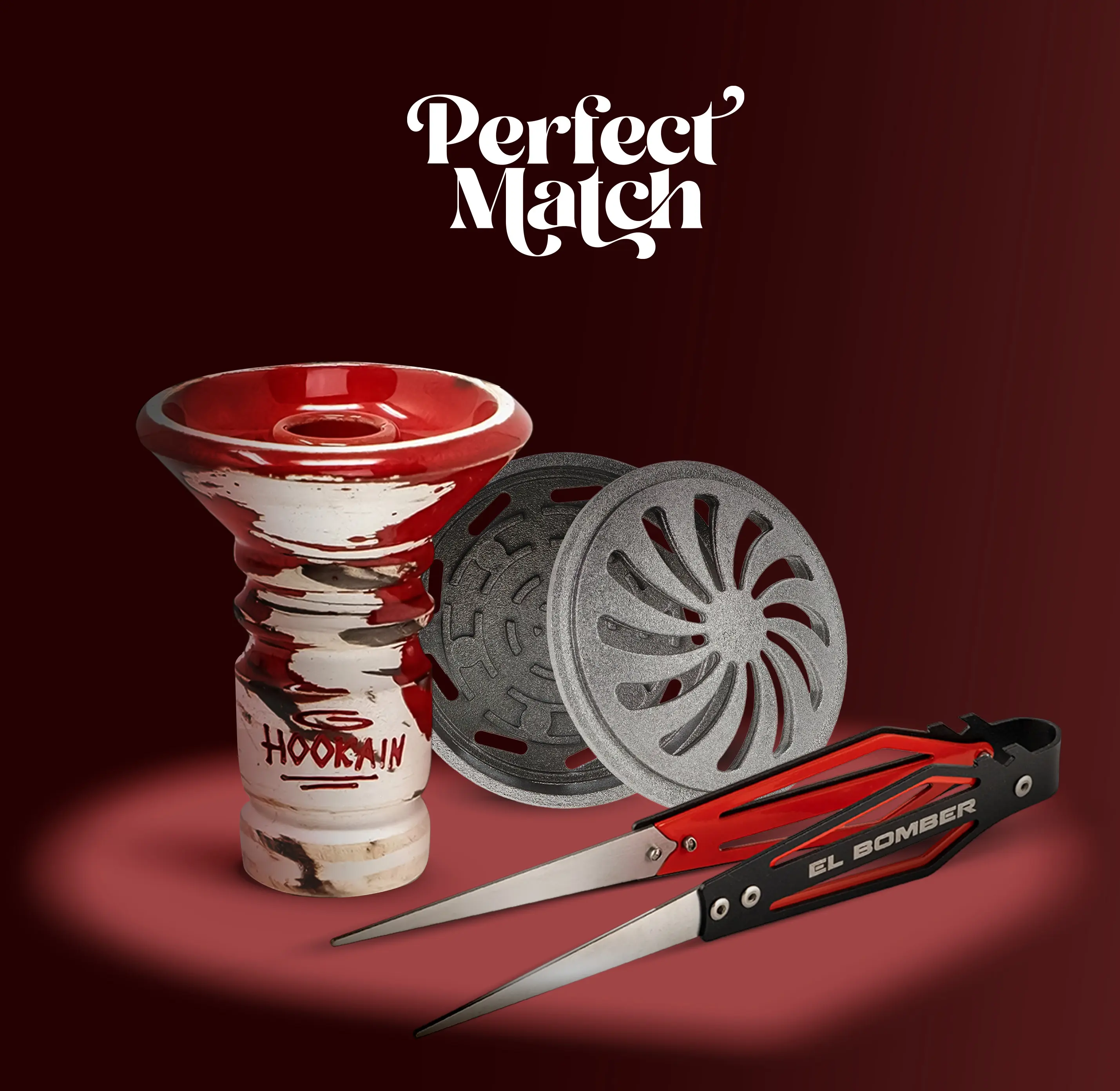 Hookain Perfect Match Bundle Shisha Zubeh&ouml;r &ndash; optimales Hitzemanagement 1