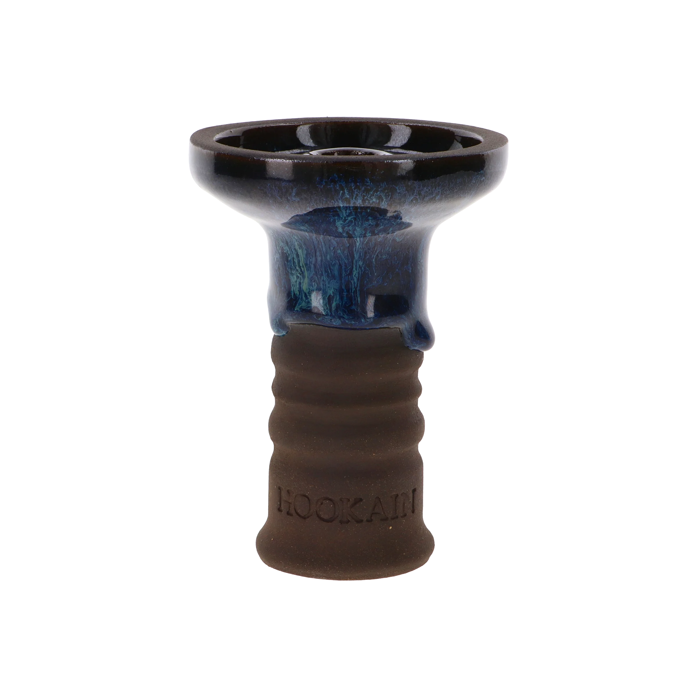 HOOKAIN Lit Lip Stone Ware Phunnel Black Wave  Shishakopf