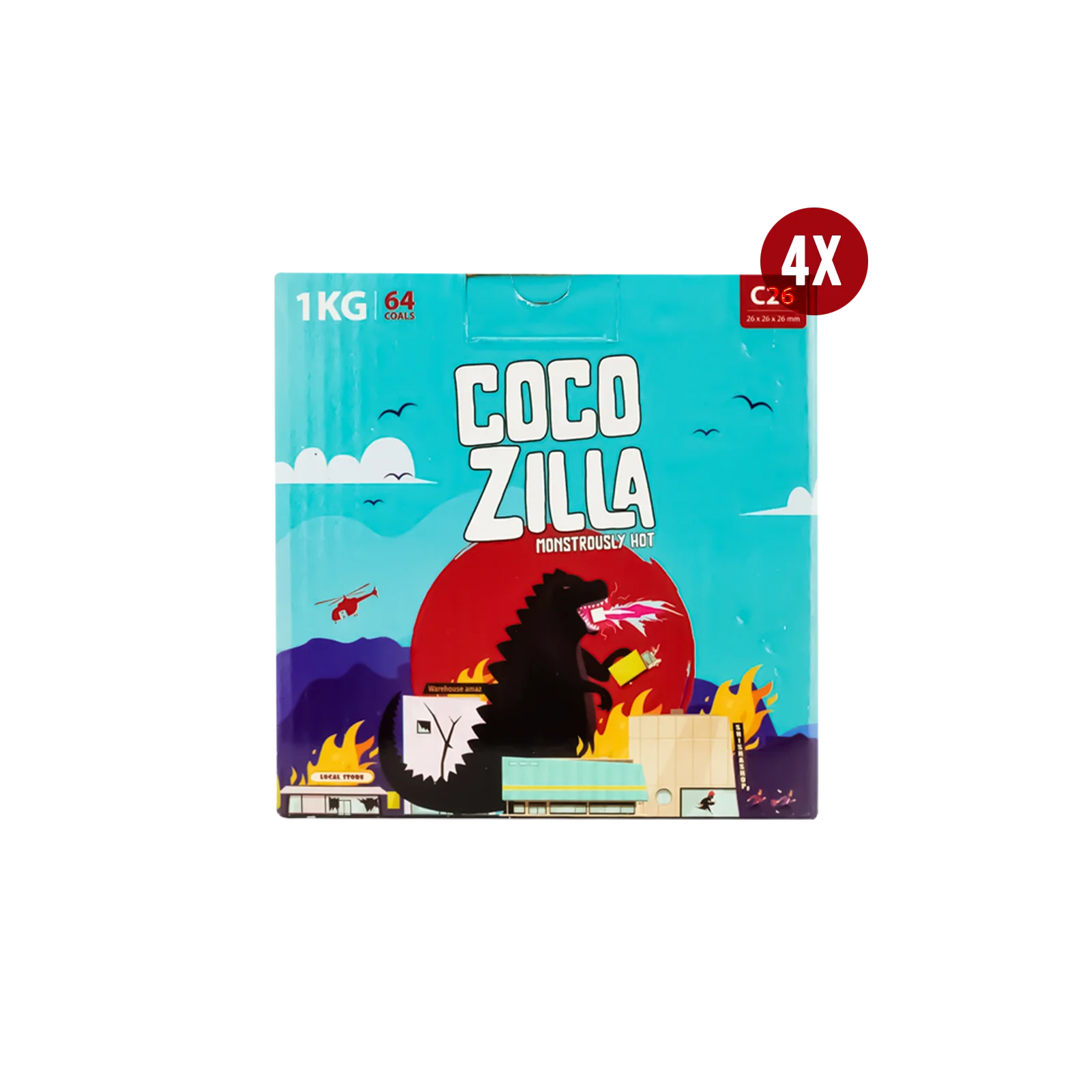 Cocozilla C26 Naturkohle 4 Kg | Shisha Kohle g&uuml;nstig online 2