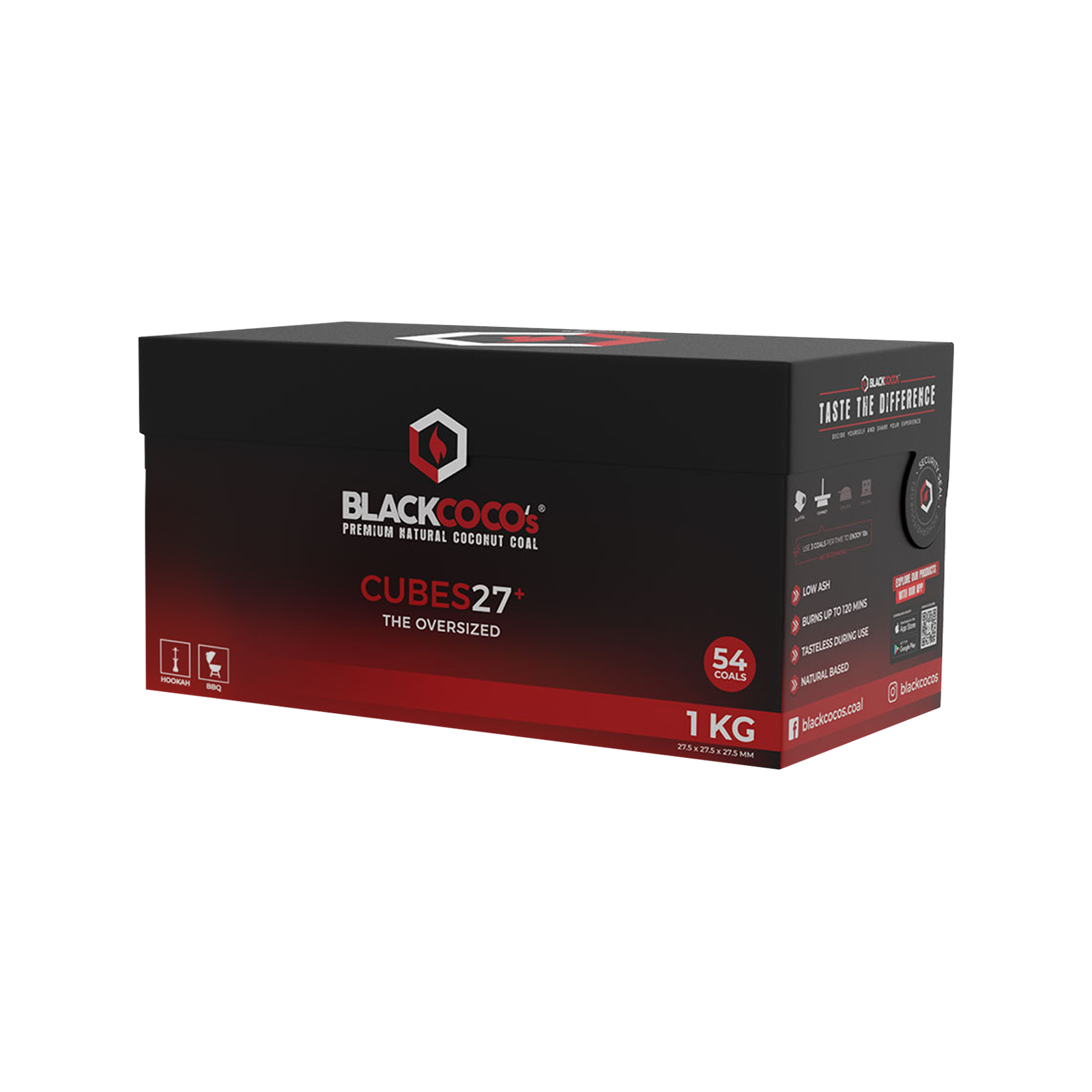 BLACKCOCO's Cubes 27+ 1 kg | Premium Naturkohle bestellen 2