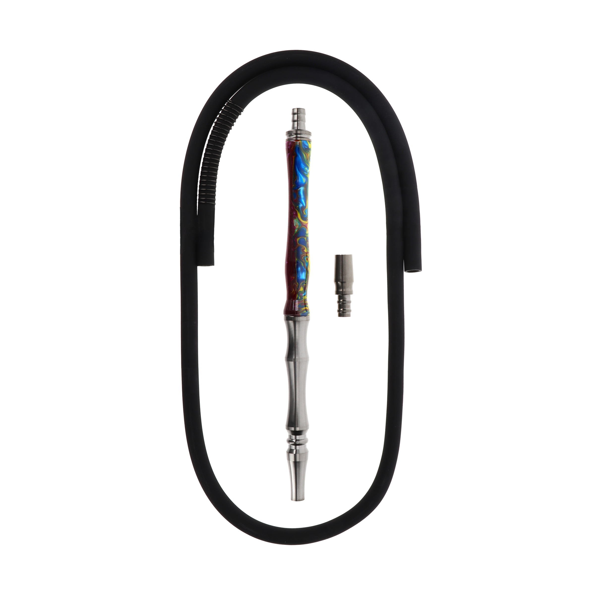 Invi - Recursion - - Hose Set -  - Stainless Steel - 18/8 - Gun Metal - Blue - Yellow - Lila