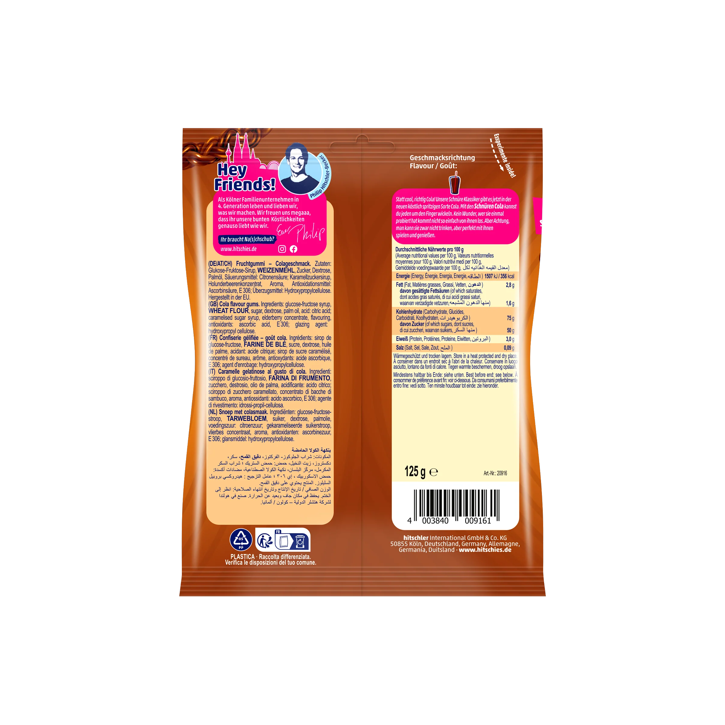 Hitschies Schnüre Cola 125 g | Candys günstig online 3