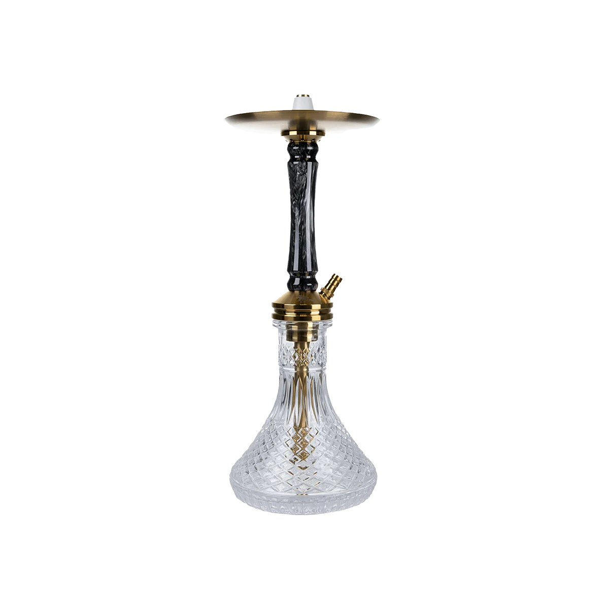 Jookah Edelstahl Shisha - Straight Flush - Gold/Black