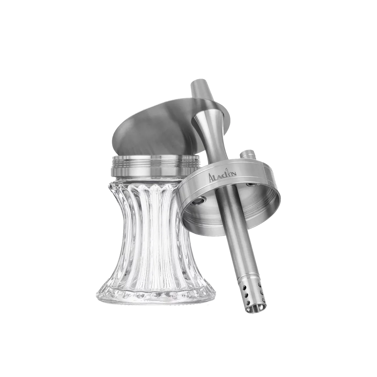 Aladin 2 Go Stainless Steel Clear &ndash; Travel Shisha 