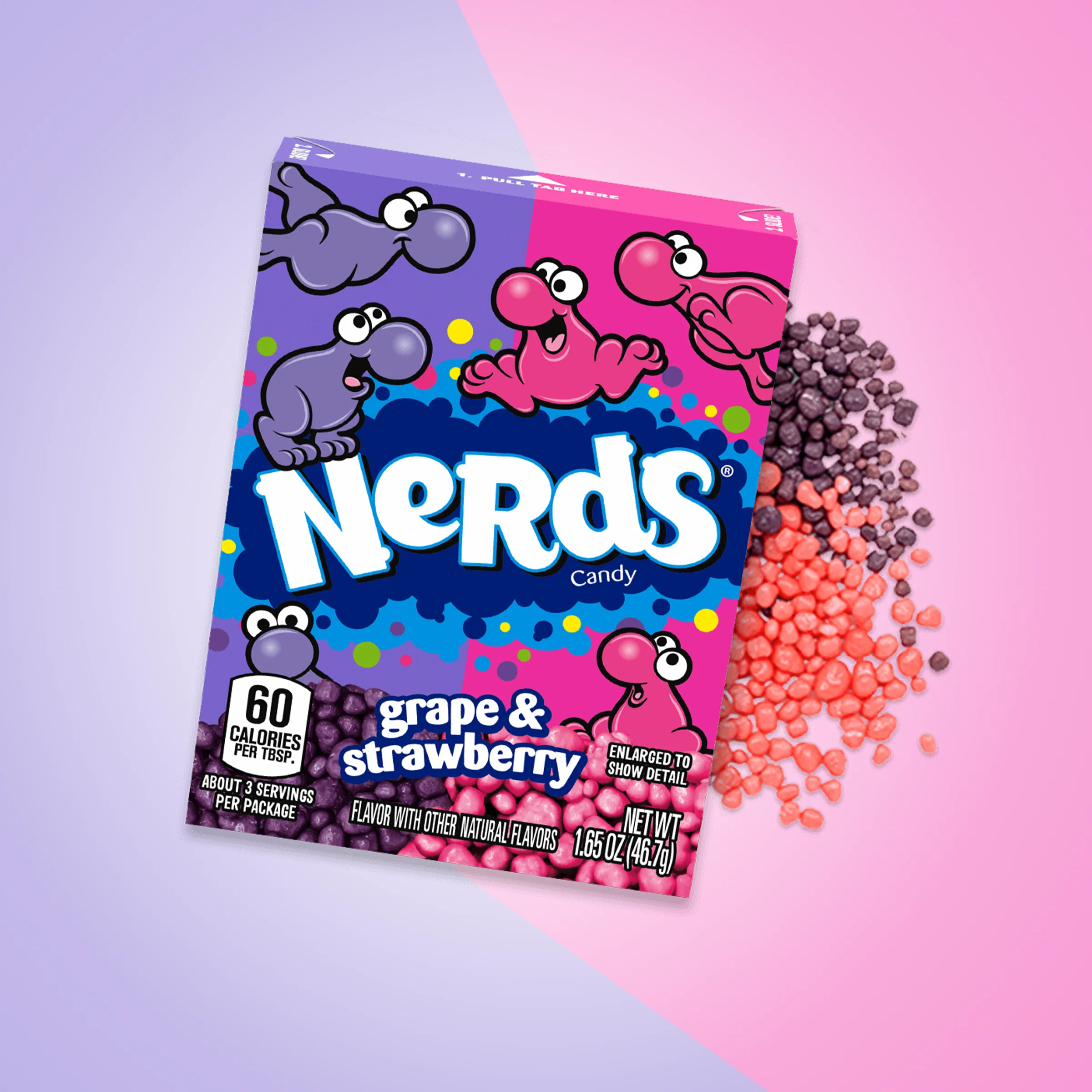 Nerds - Grape und Strawberry - 46,7 g | Amerikanische Snacks, S&uuml;&szlig;igkeiten und Drinks g&uuml;nstig online kaufen - Hookain Candy-Onlineshop 1