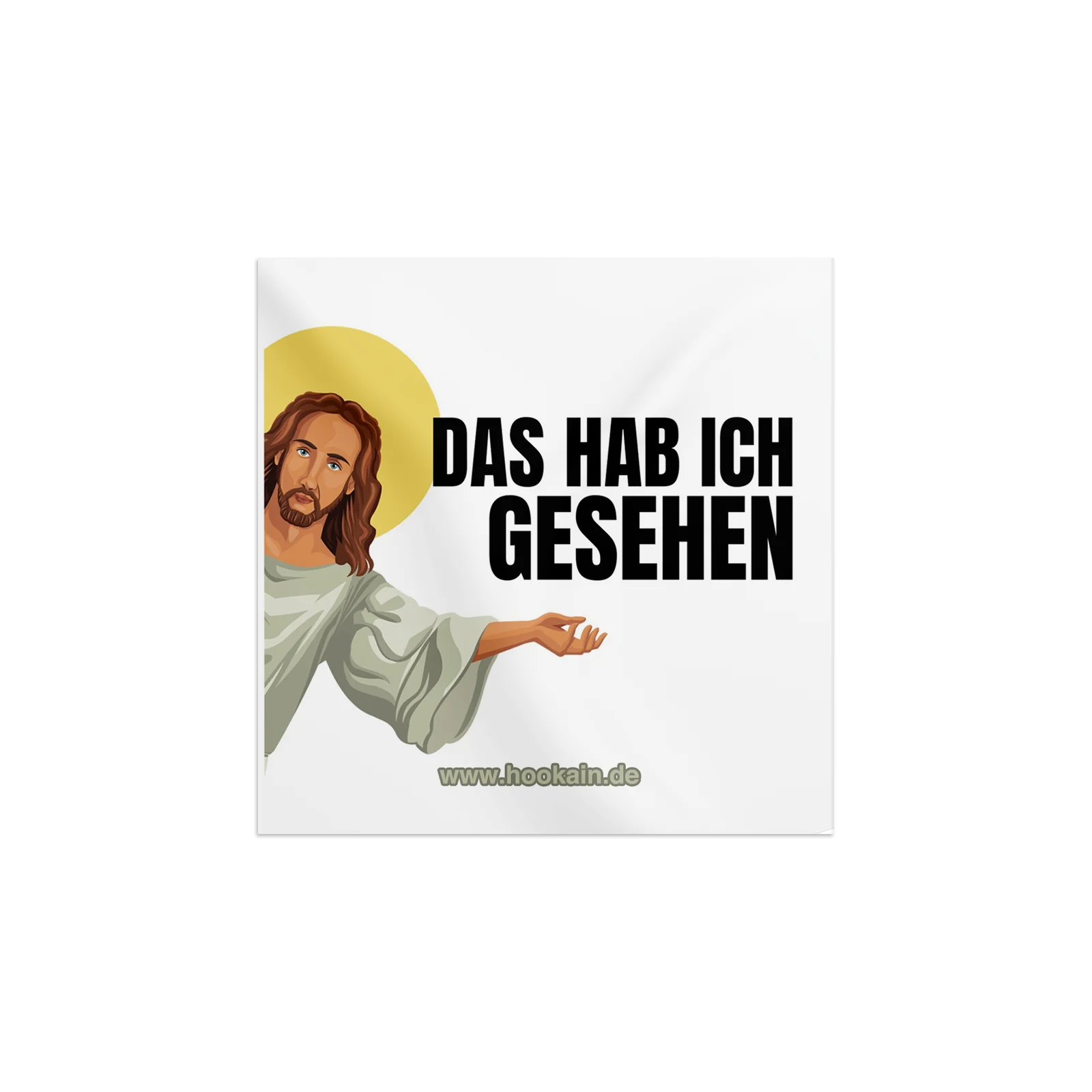 Hookain - Sticker -  Jesus sieht Alles  - Lustige Party Aufkleber - 7.4 x 7.4 cm