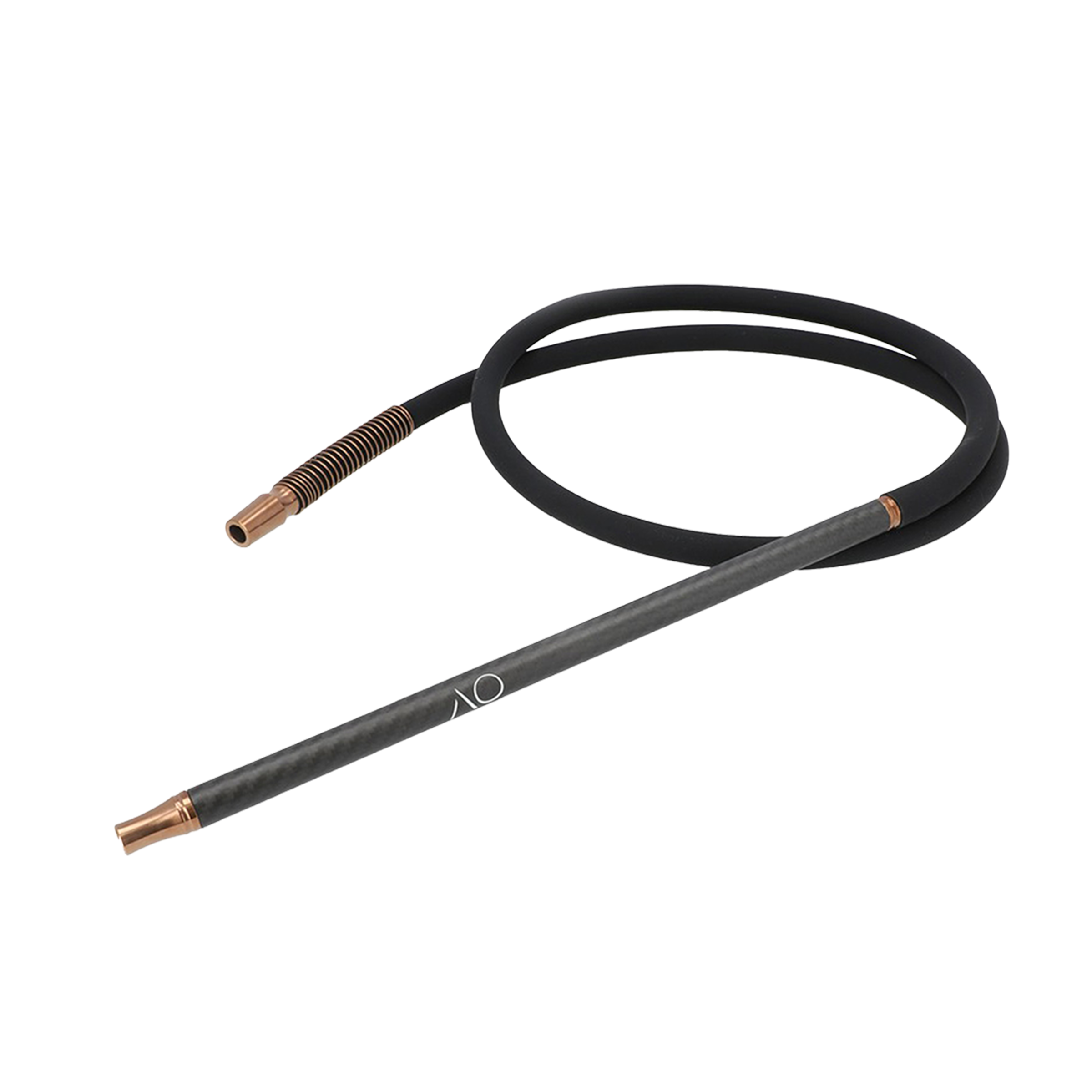 AO - Carbon - Hose Set -  mat Black Stainless Steel 18/8 - Rosé Gold