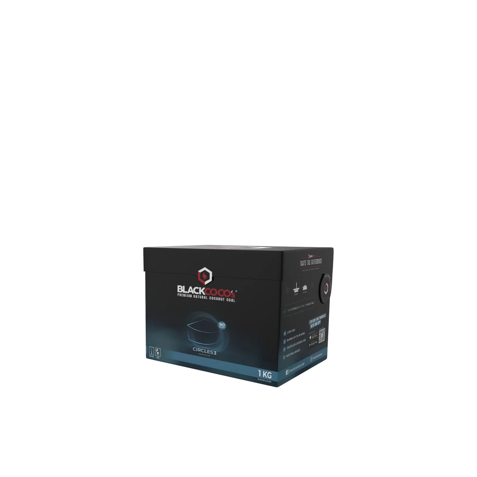 Blackcoco's Naturkohle Circle 3 1 kg | Premium Shisha-Kohle kaufen 2