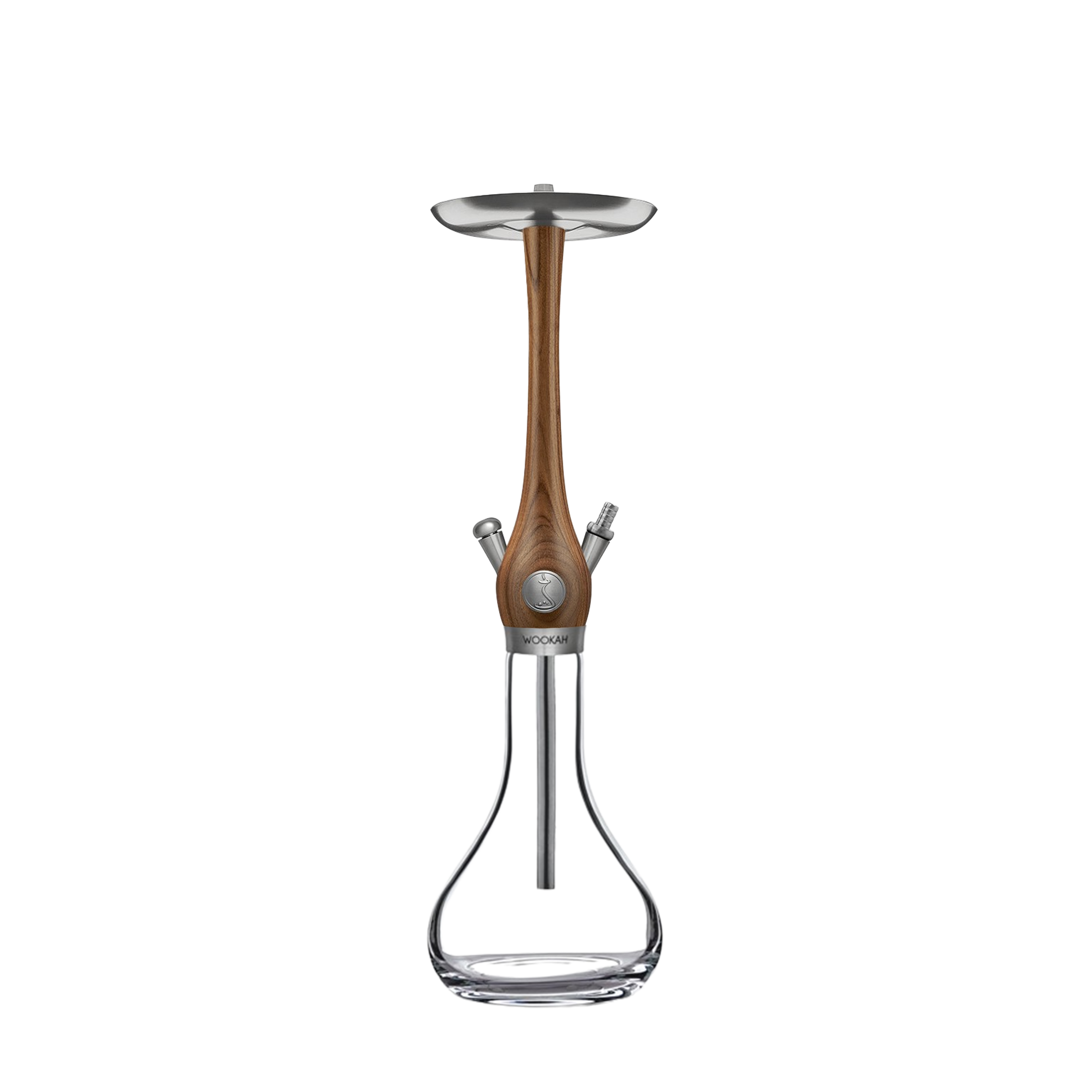 Wookah - Set - Walnut Body - Smooth Vase - Bundle 1
