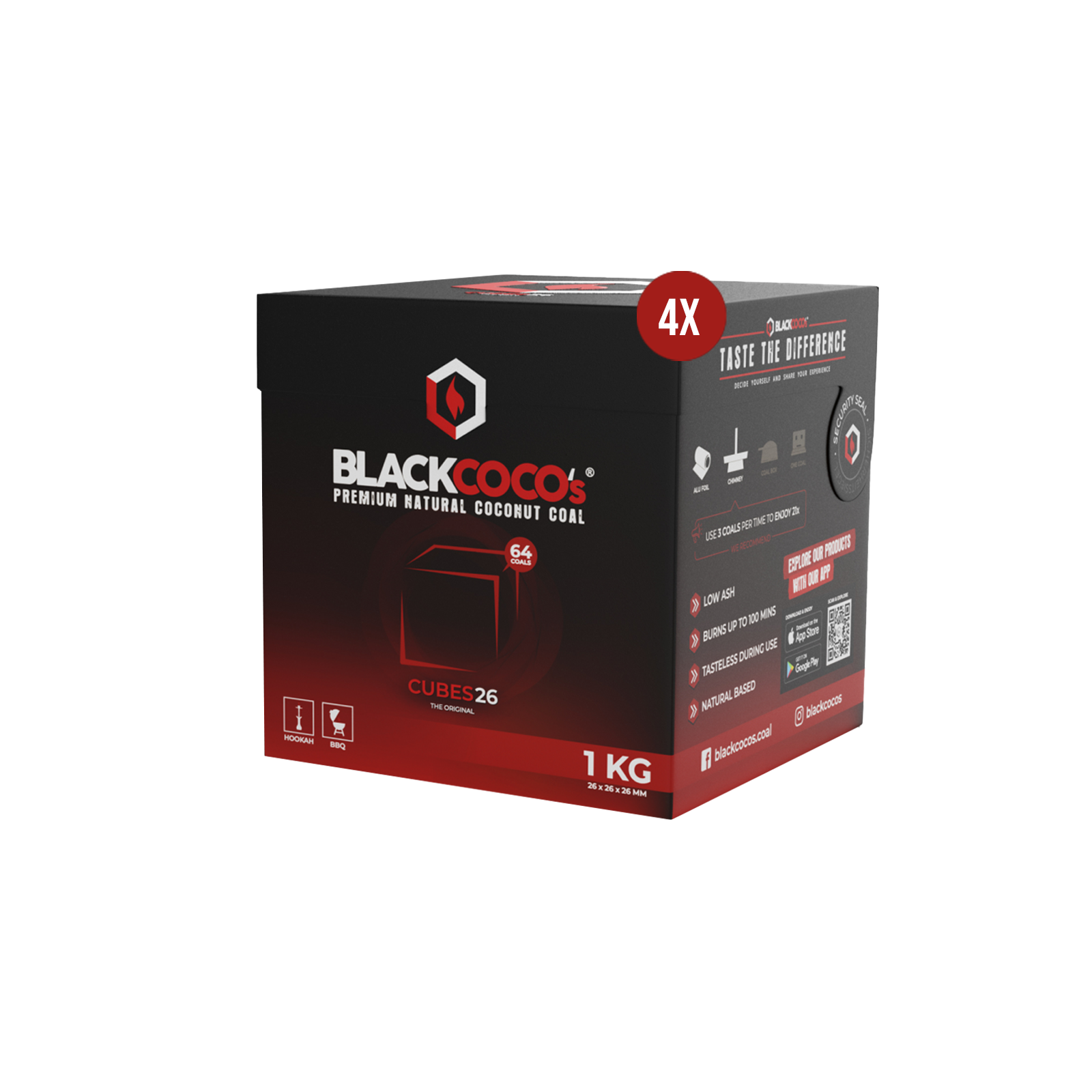 BLACKCOCO's Cubes 26 4 kg | Premium Naturkohle bestellen 2