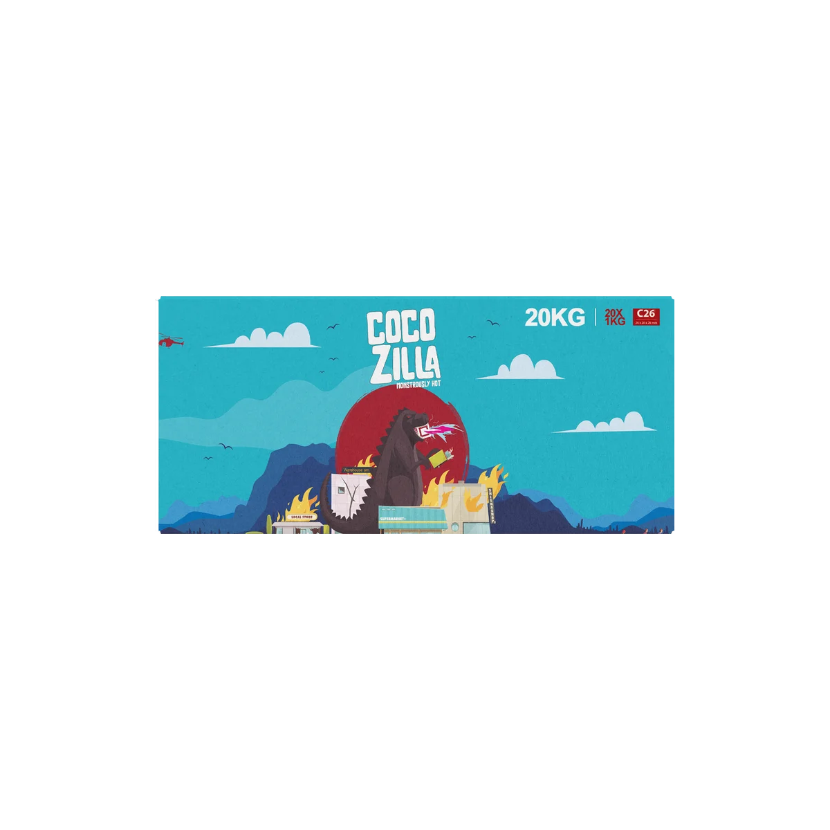 Cocozilla C26 Naturkohle 20 Kg | Shisha Kohle g&uuml;nstig online 2