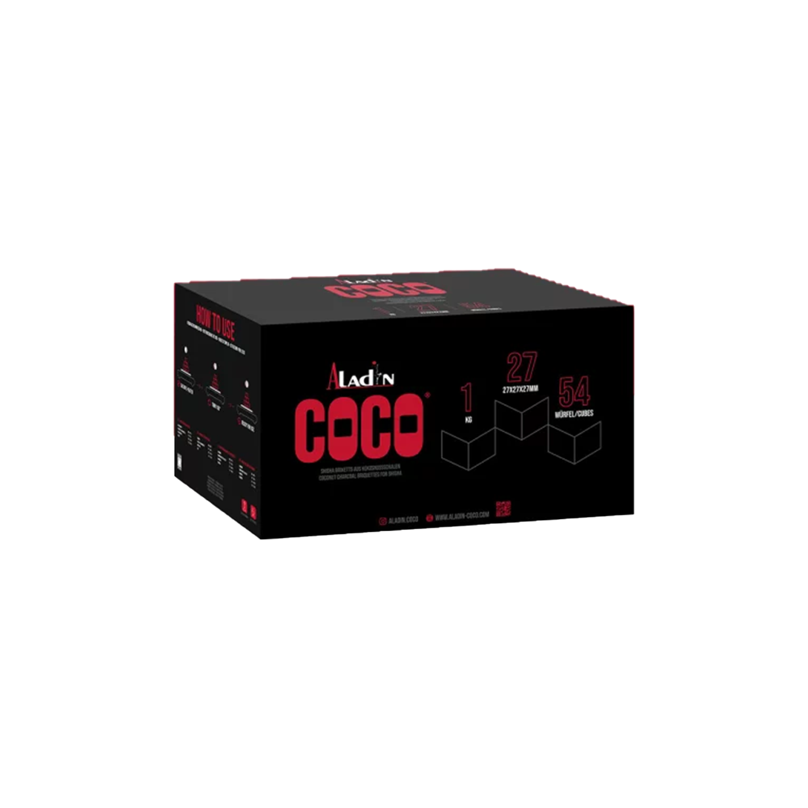 Aladin Coco - Natural Charcoal - 27 - 1 kg