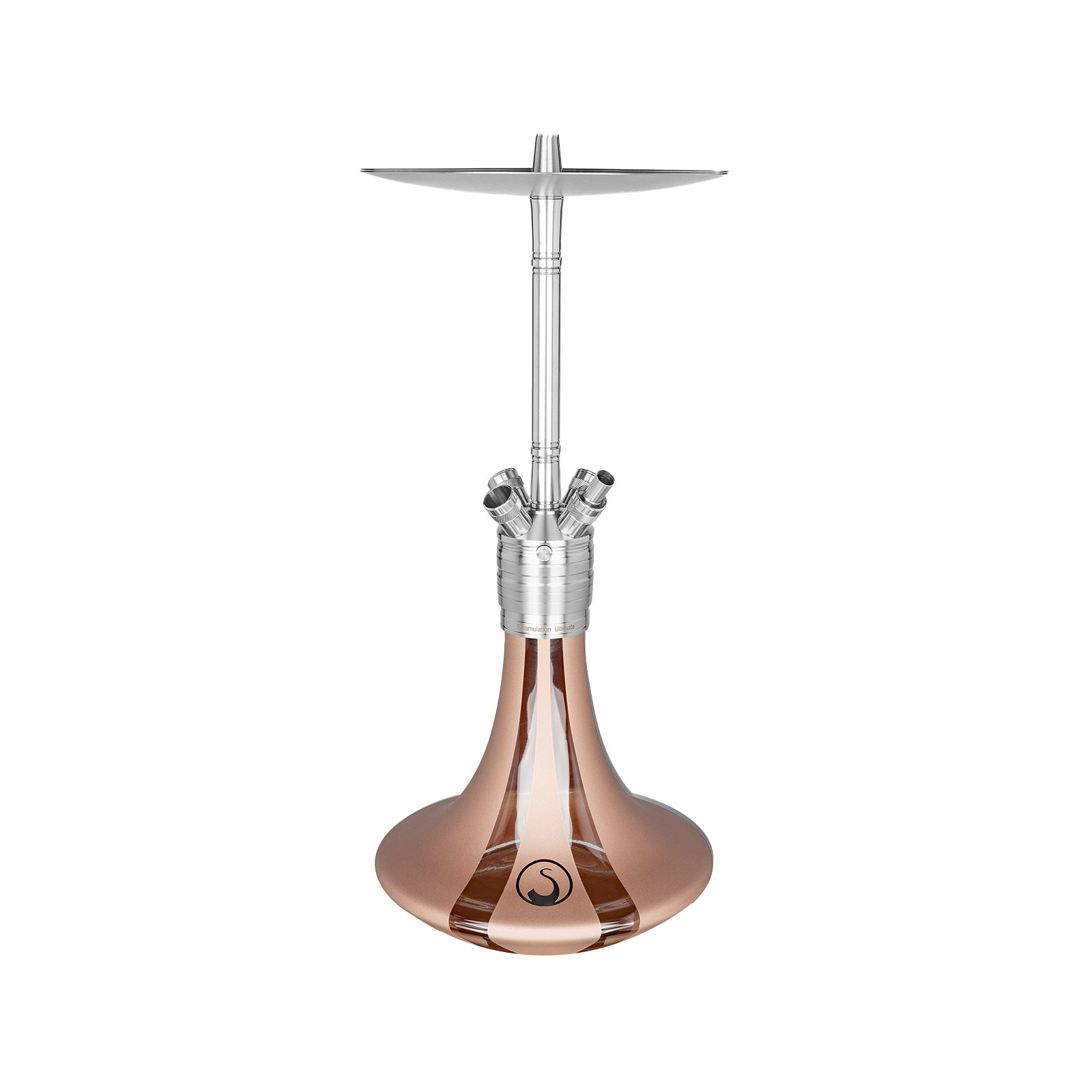 Steamulation Gen. III Amber Matt Metallic Shisha – Premium 4-Schlauch Wasserpfeife 1