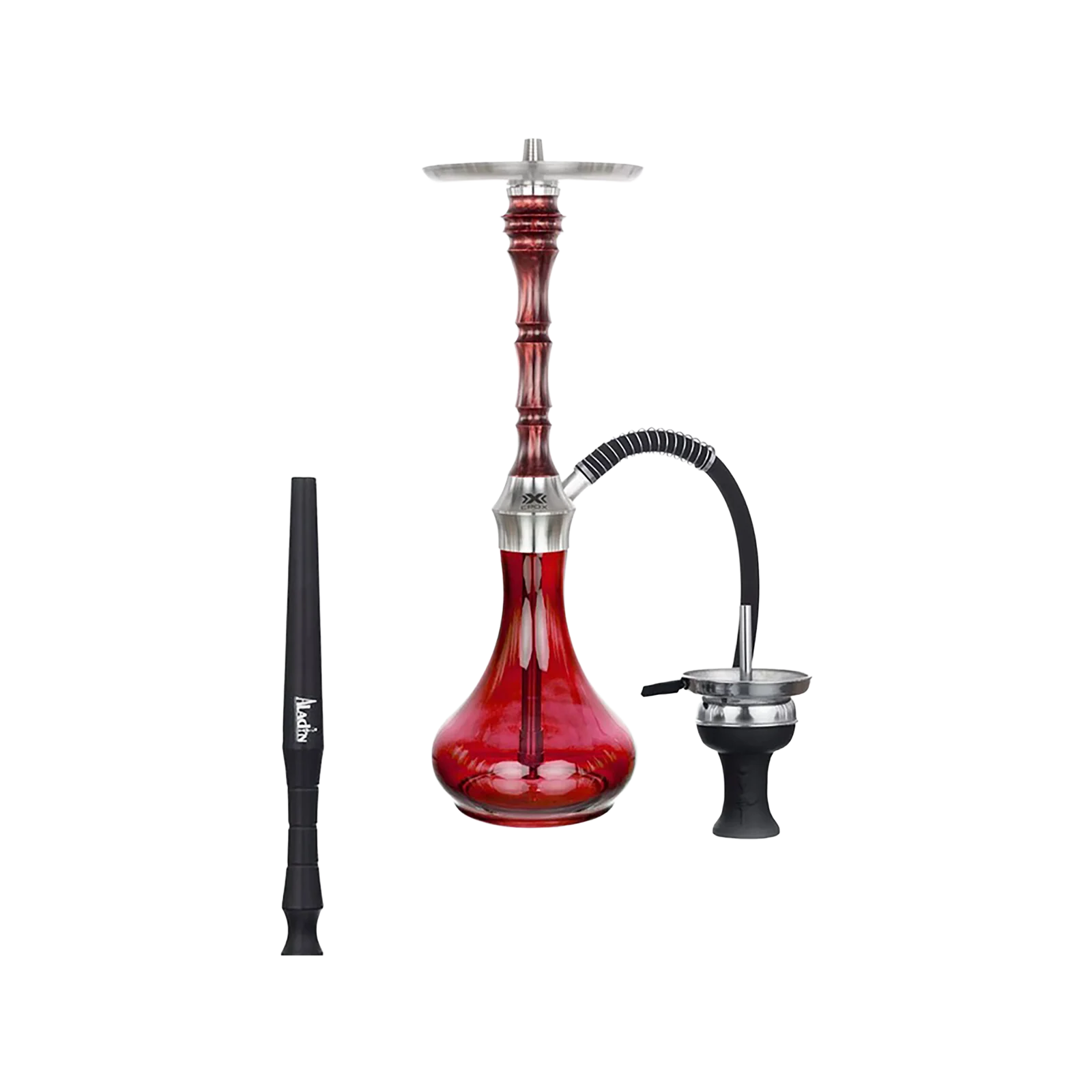 Aladin Epox 540 Rot-Schwarz Shisha – edles Design & Blow-Off-Feature 1