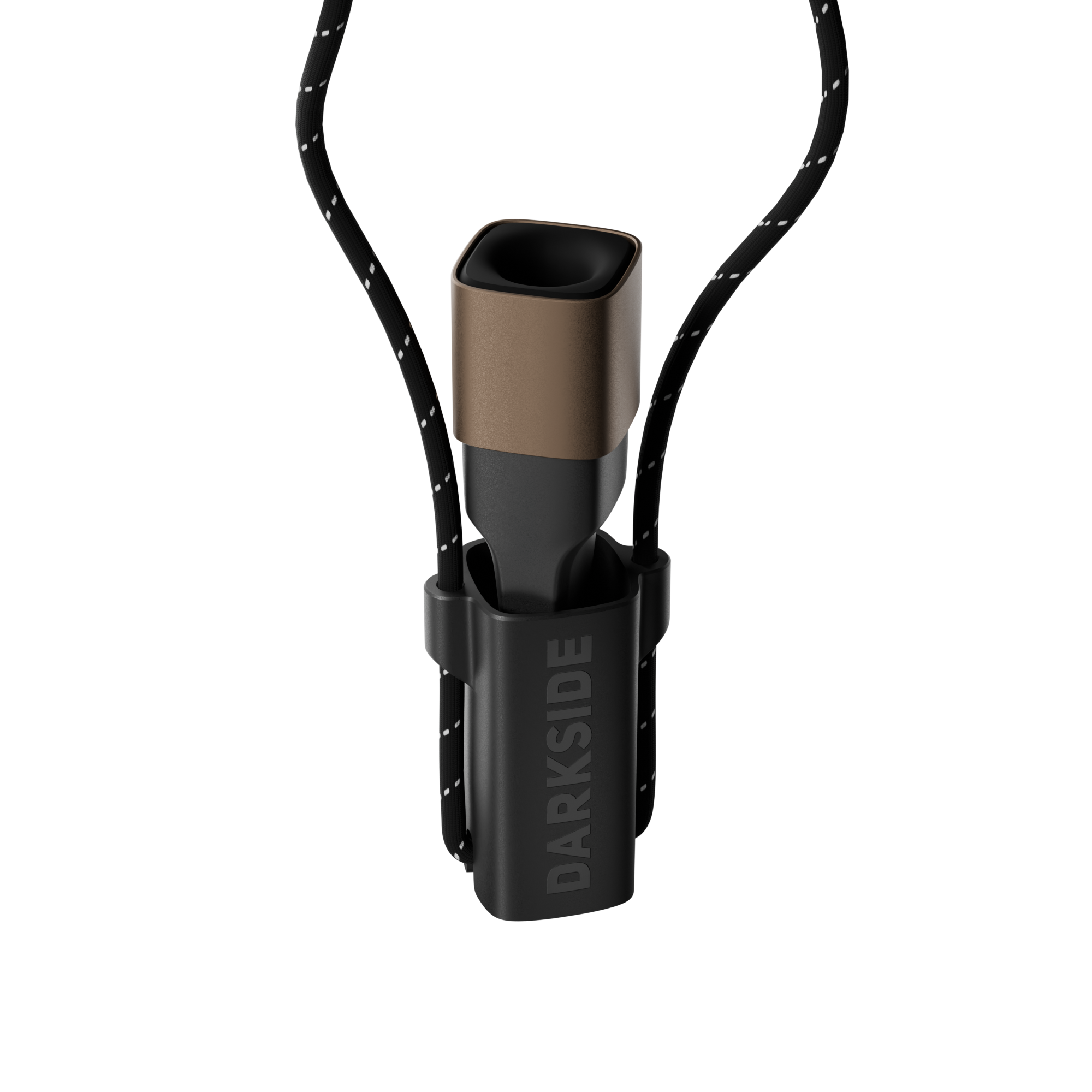 Darkside D-Stick Bronze halb aus dem Etui gezogen, mit Umh&auml;ngeschlaufe
