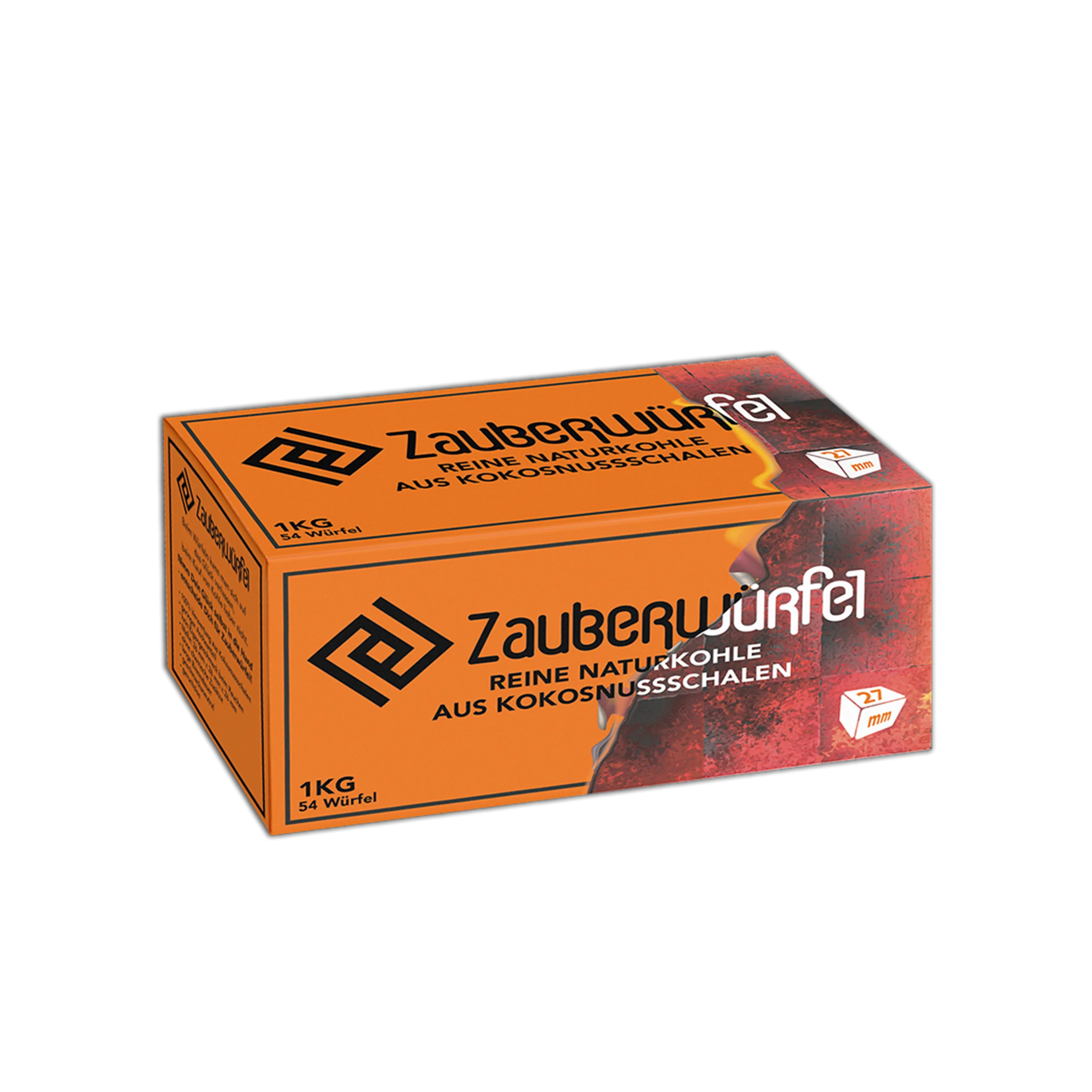 Zauberwürfel Natural Charcoal 1 kg - 27 mm - Buy at Hookain Online Shop 2