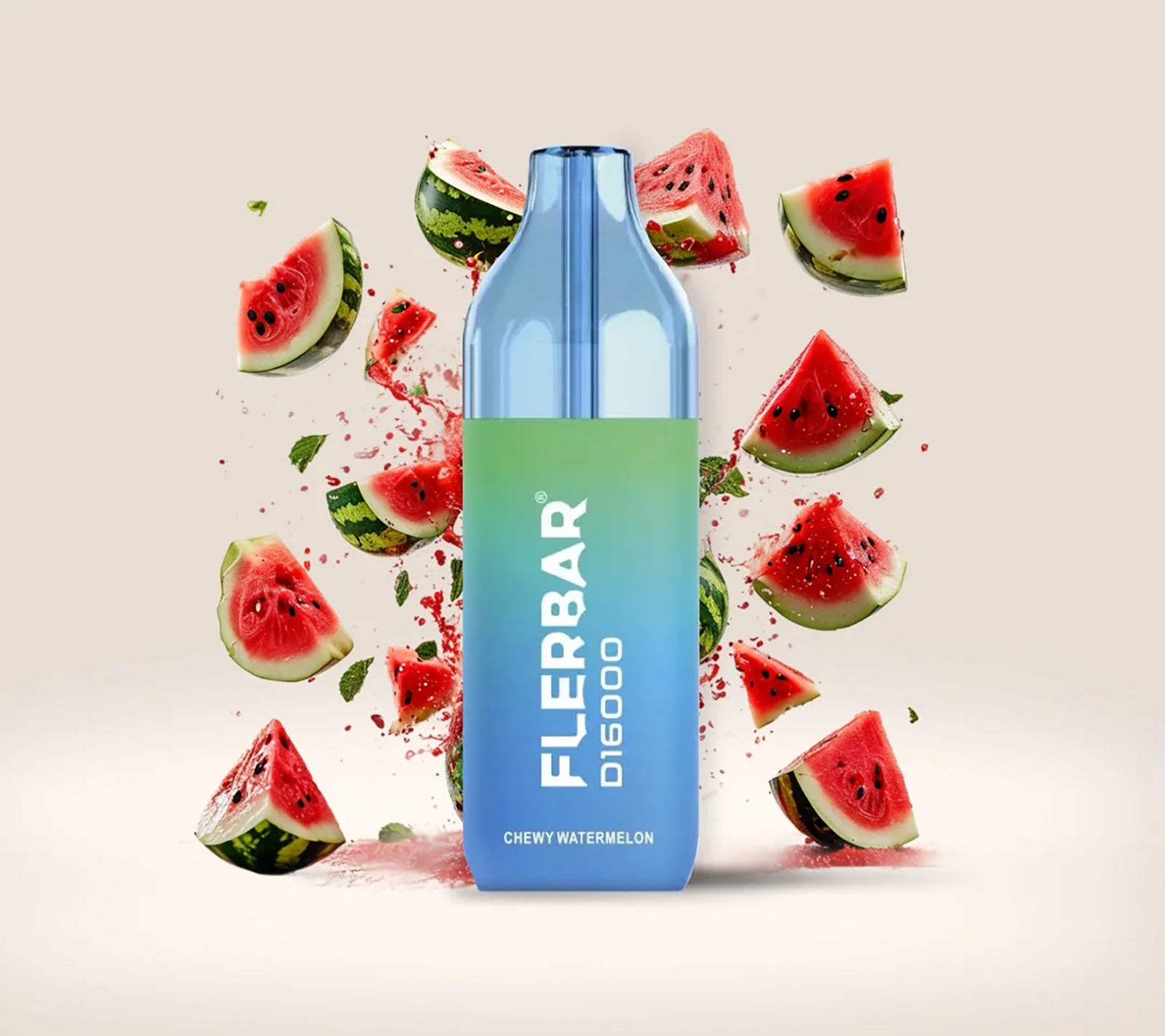 Flerbar D16000 Chewy Watermelon 12ml Einweg-Vape – 16000 Puffs