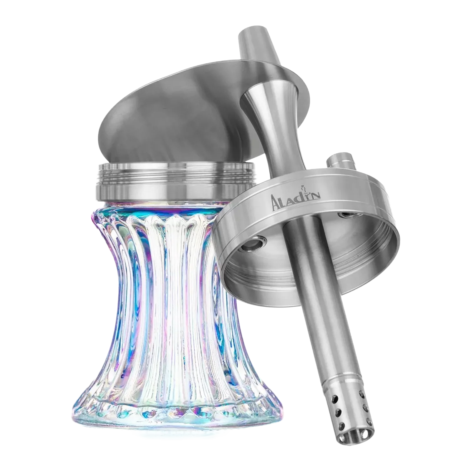 Aladin 2GO Shiny Clear 23 cm Shisha mit Tasche – Robust & Kompakt3