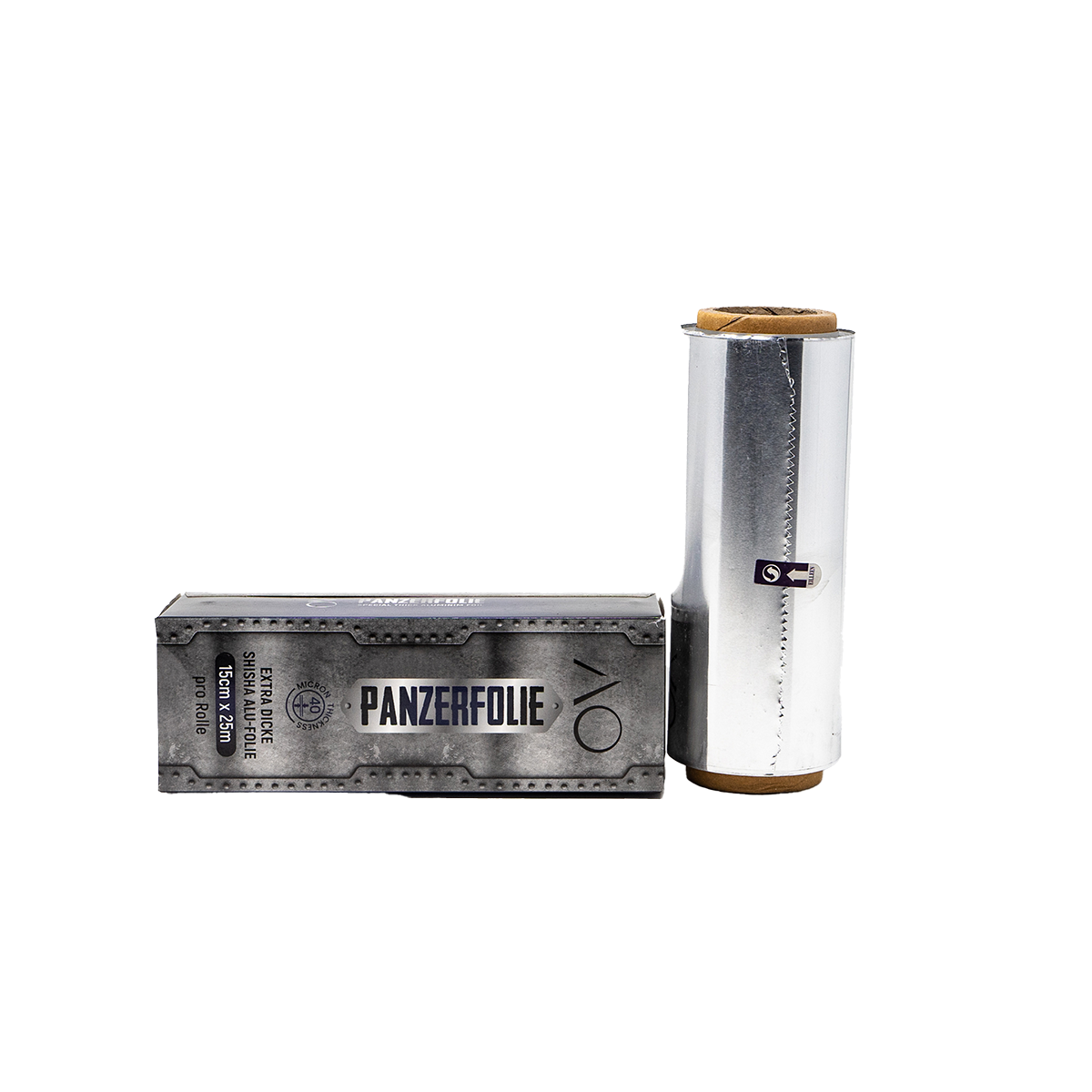 AO Panzerfolie f?r Shisha Kopfbau 25m Aluminiumfolie