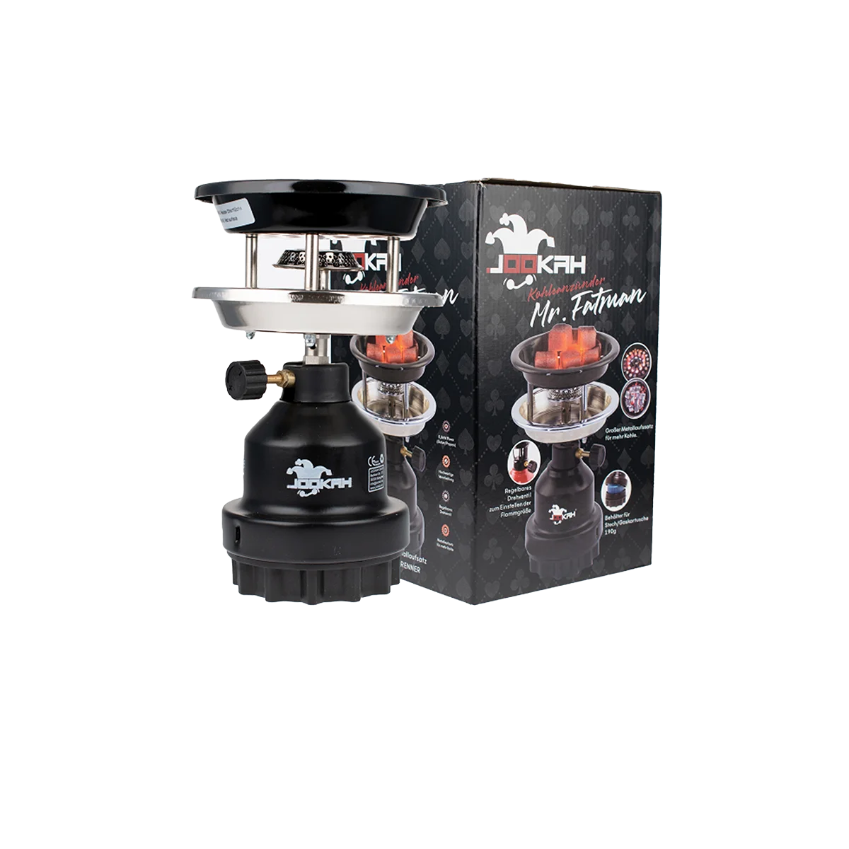 Jookah - Gas Coal Lighter Mr. Fatman - Black