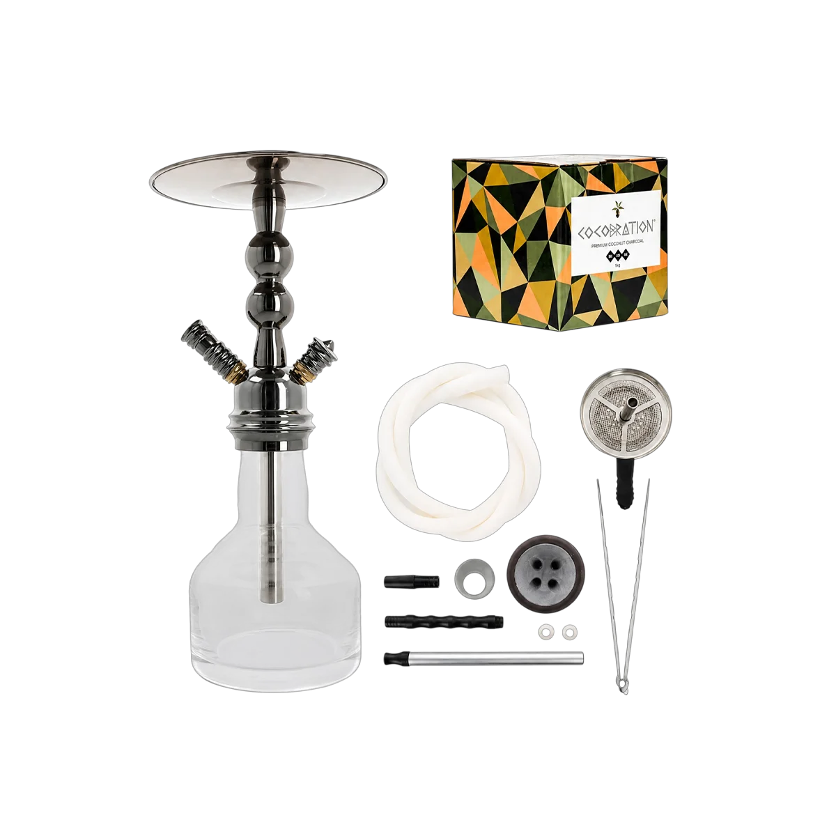 Summer Vibe Set &ndash; Shisha Bundle H2 009 & Naturkohle 1
