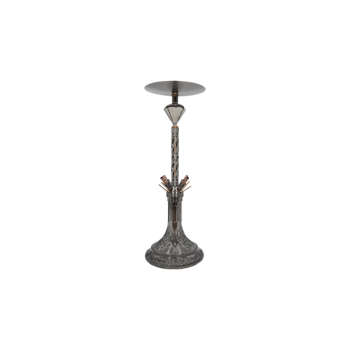 Diamond Hookah - Huracann 10.0 - Black-Rose Gold