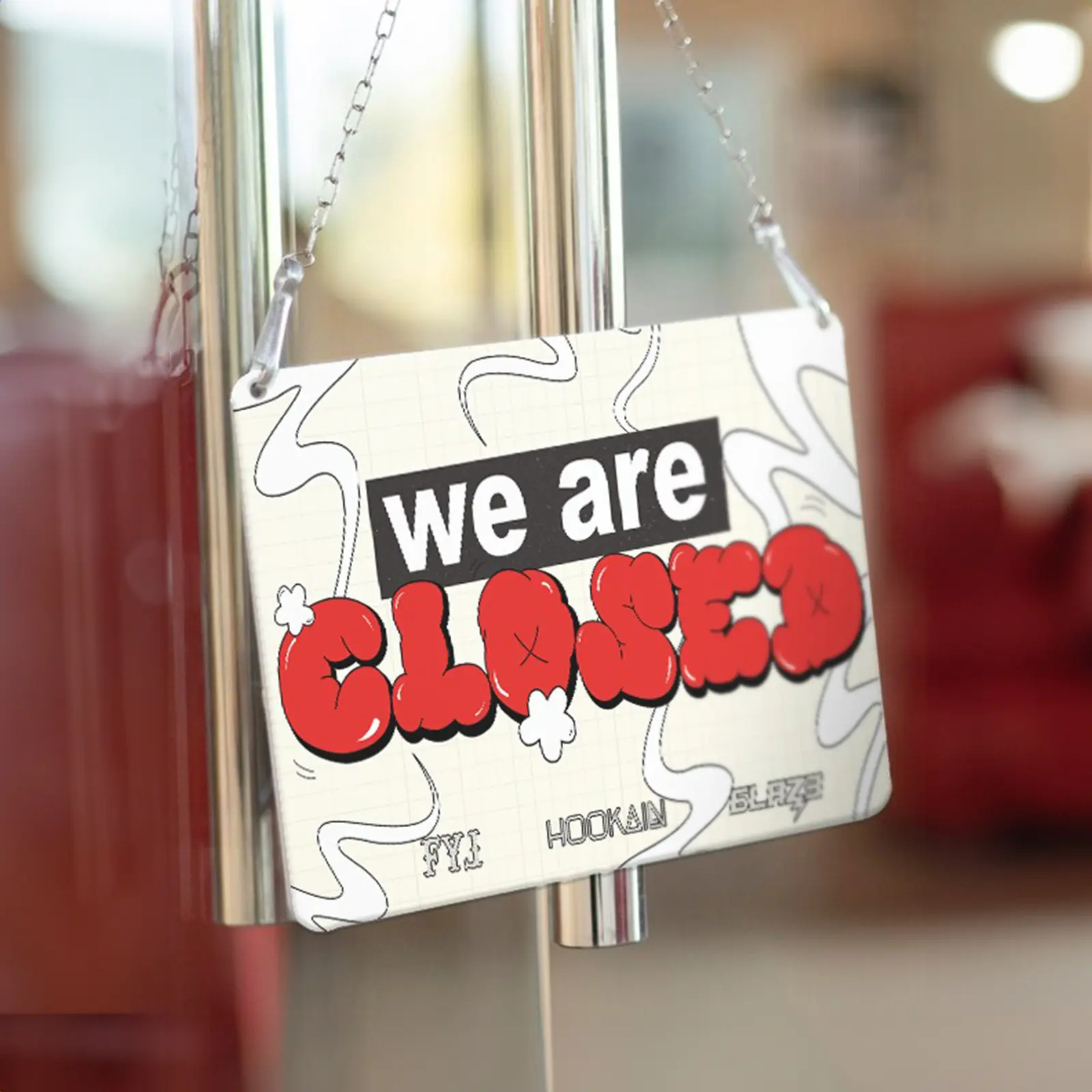 We Are Open Ladenschild – Perfekte Deko für Shisha-Fans | Jetzt bestellen - 2