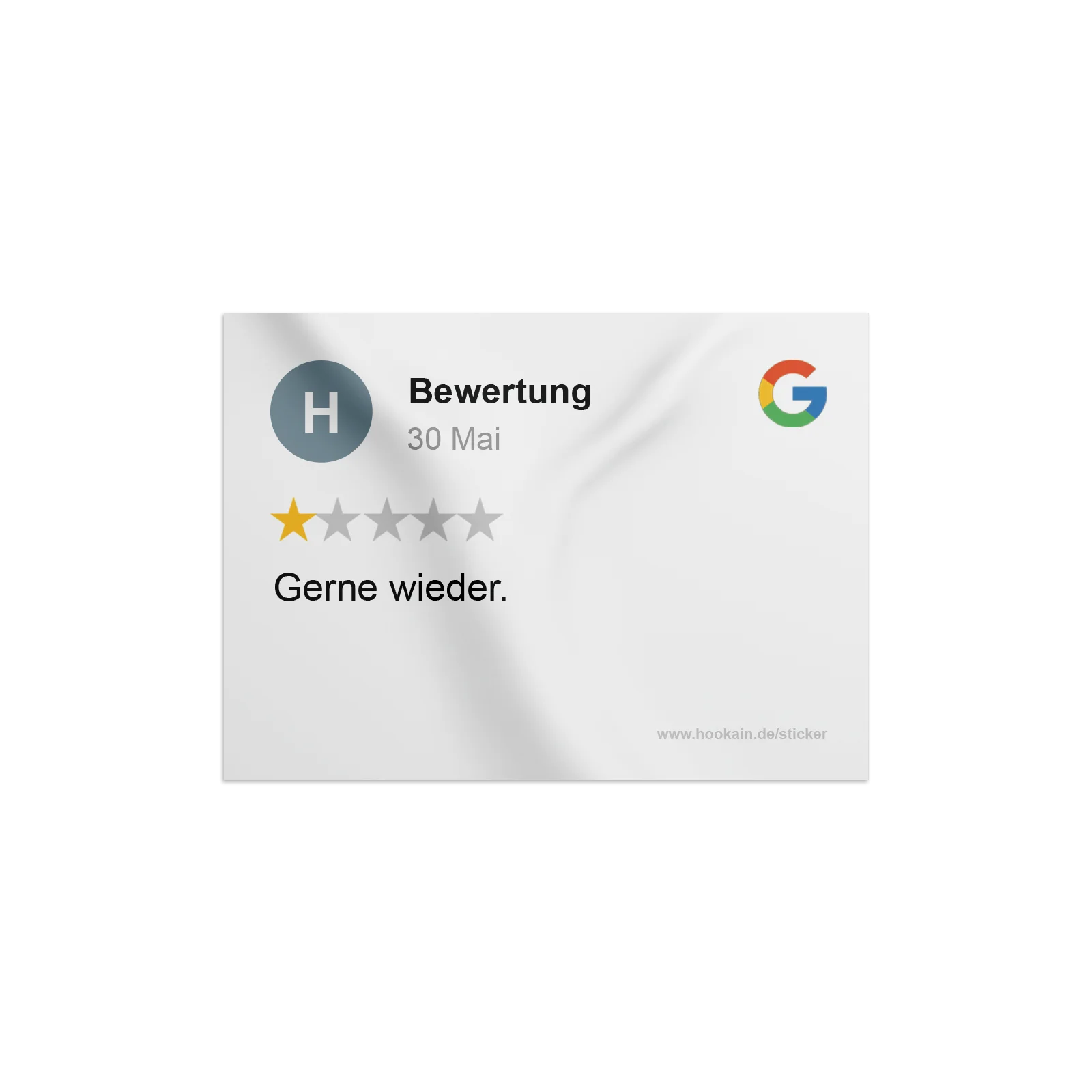 Bewertung - Gerne Wieder