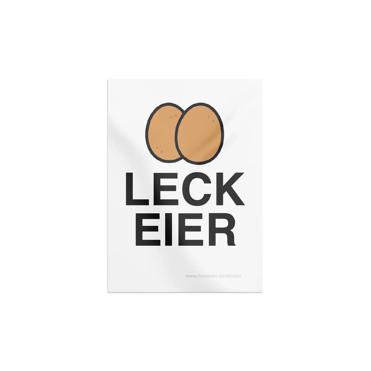 Hookain - Sticker - Leck Eier - 52 x 74 mm