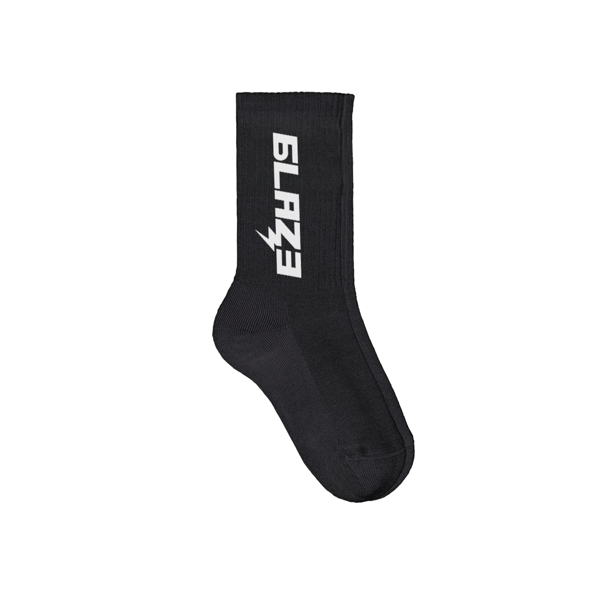 Black Socks - Blaze - Logo Printk | Sportsocken