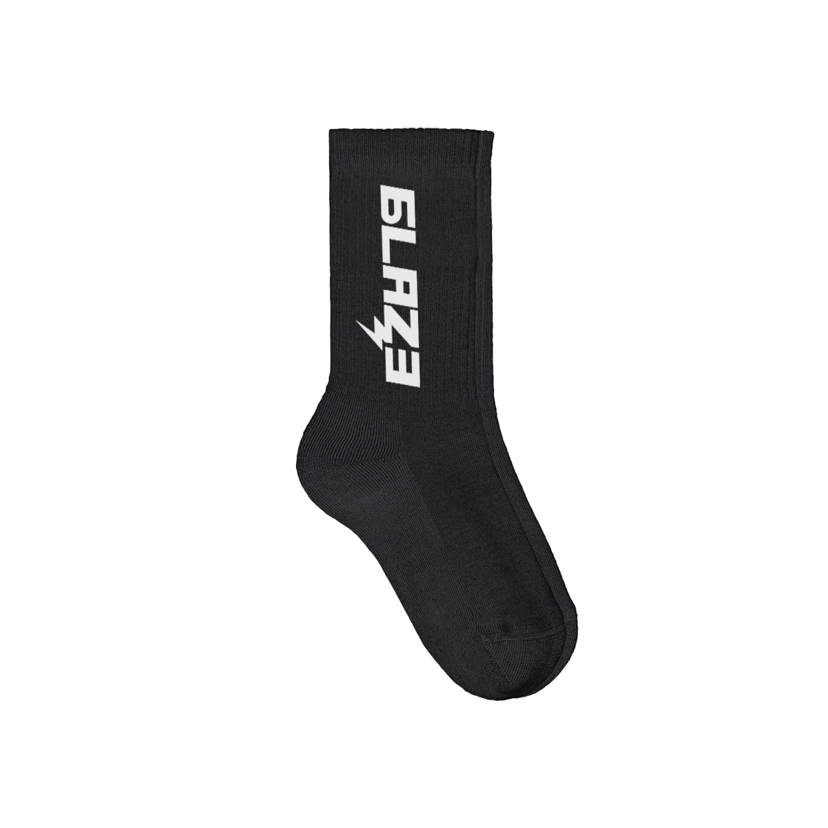 Black Socks - Blaze - Logo Printk  | Sportsocken