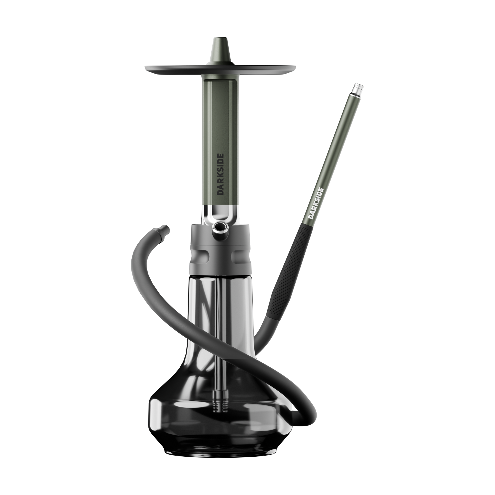 Darkside EVO Gr&uuml;n mit aufgestelltem Schlauch und Mundst&uuml;ck