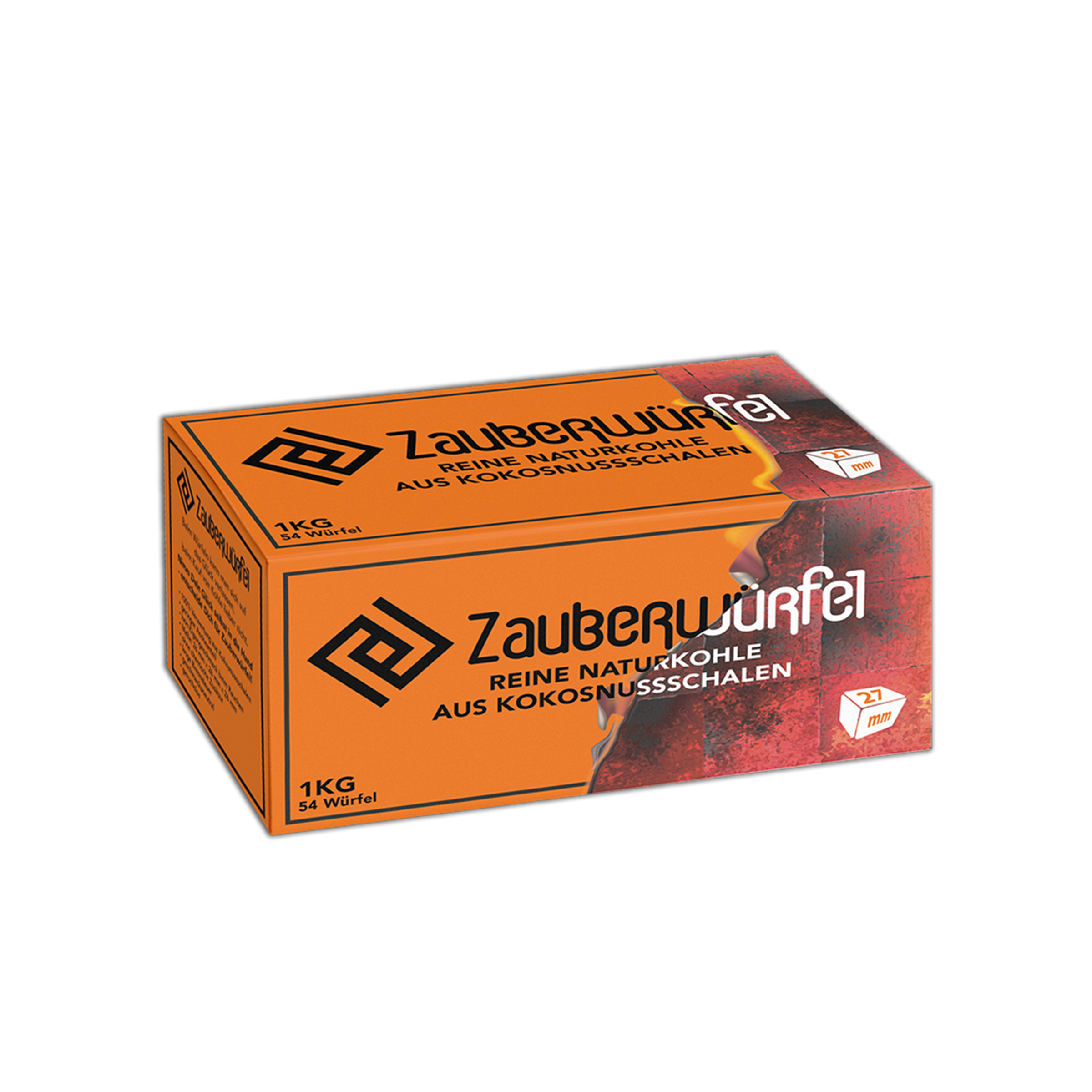 Zauberwürfel Natural Charcoal 1 kg - 27 mm - Buy at Hookain Online Shop 2 Zauberwürfel Naturkohle 27mm 20kg Bundle - Bestelle im Hookain Online Shop 3