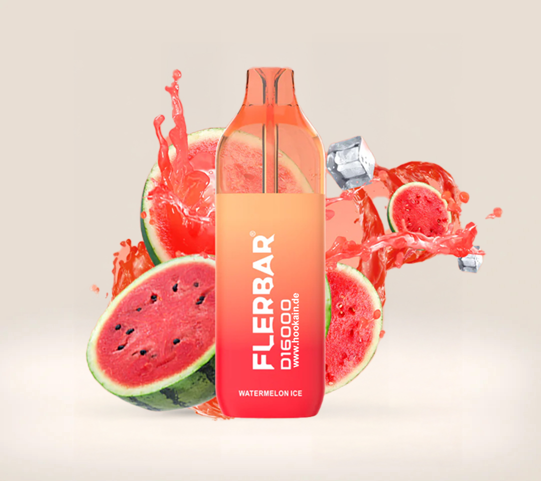 Flerbar D16000 Watermelon Ice 12ml Einweg-E-Zigarette – 16000 Züge