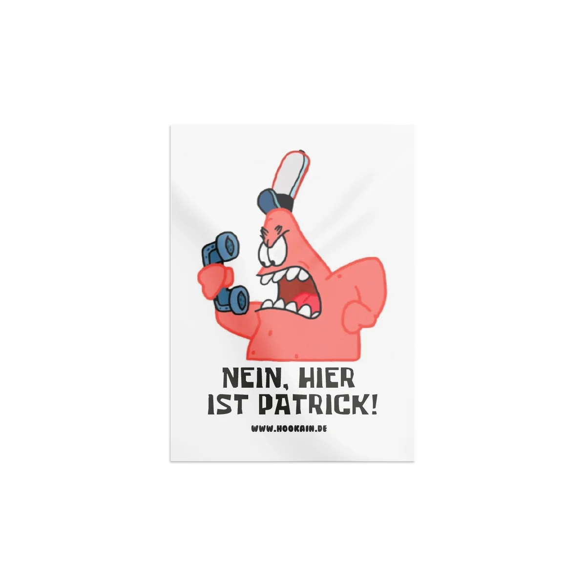 Hookain - Sticker - Nein, Hier ist Patrick! - 5.2 x 7-4 cm