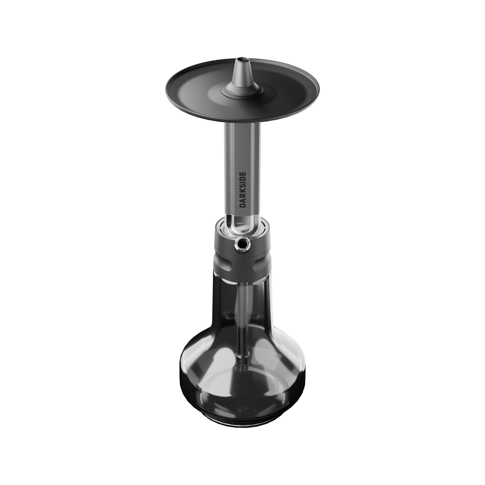 Darkside EVO Grau in Schr&auml;gansicht mit Glasbowl