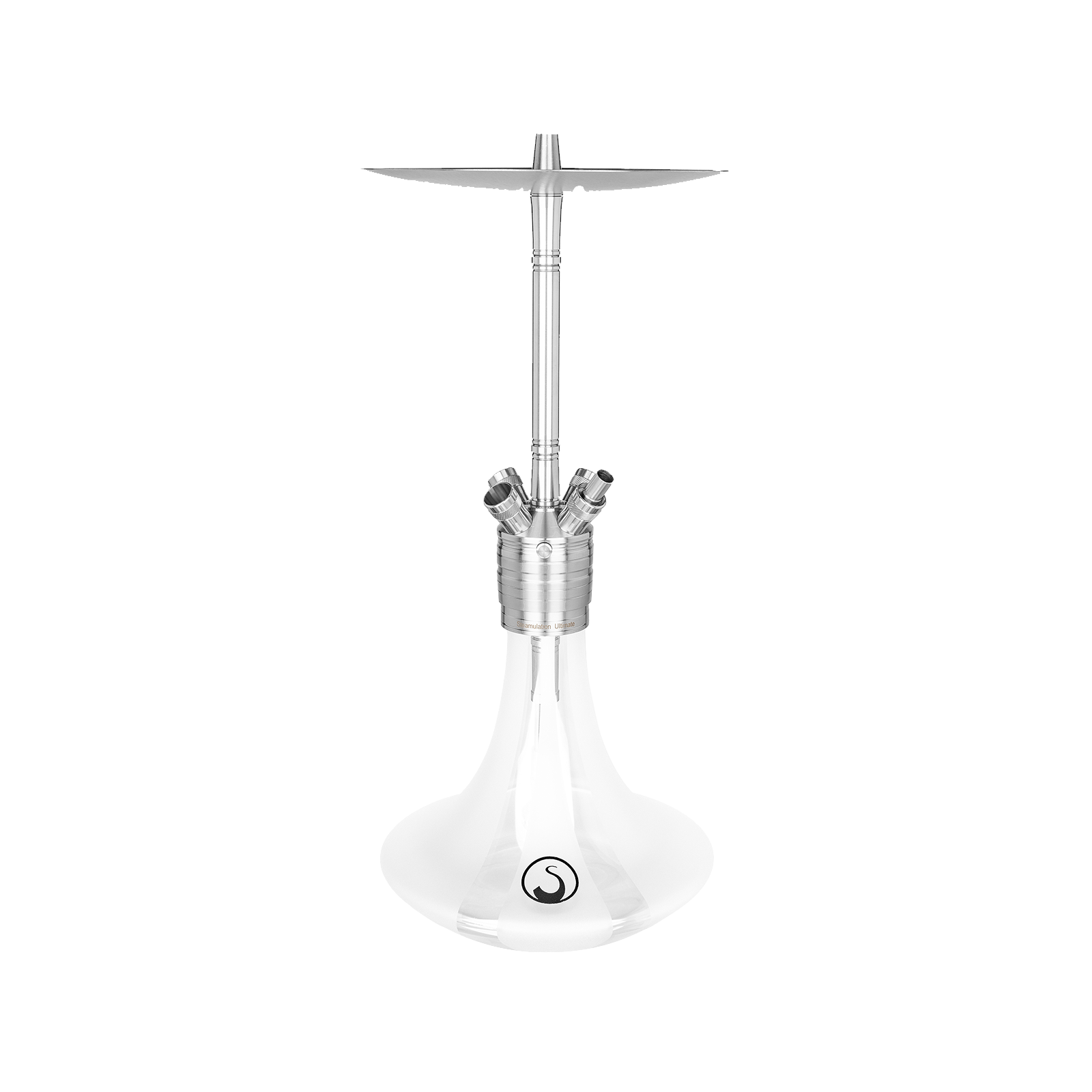 Steamulation Gen. III White Matt Shisha – Premium 4-Schlauch Wasserpfeife 1