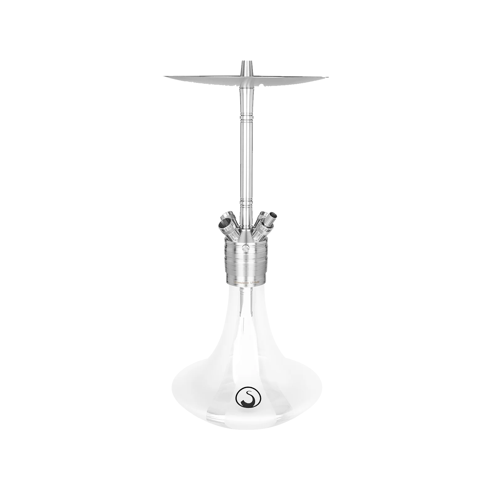 Steamulation Gen. III White Matt Shisha – Premium 4-Schlauch Wasserpfeife 1