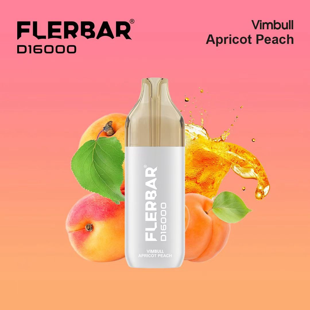 Flerbar D16000 Vimbull Apricot Peach 12ml E-Zigarette – 16000 Züge 2