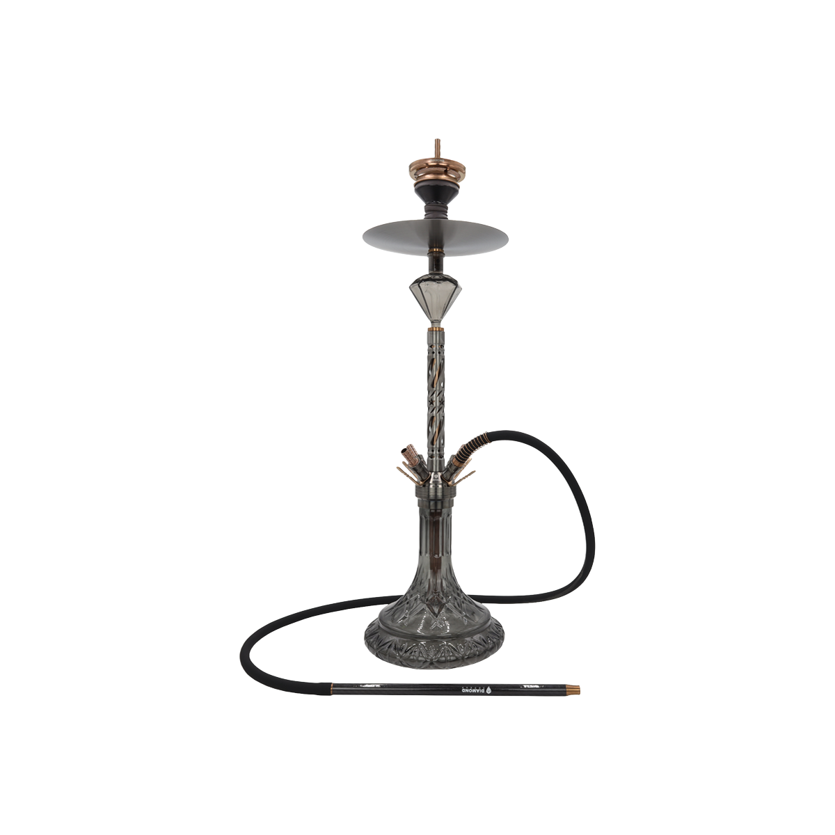 Diamond Hookah - Huracann 10.0 - Black-Gold