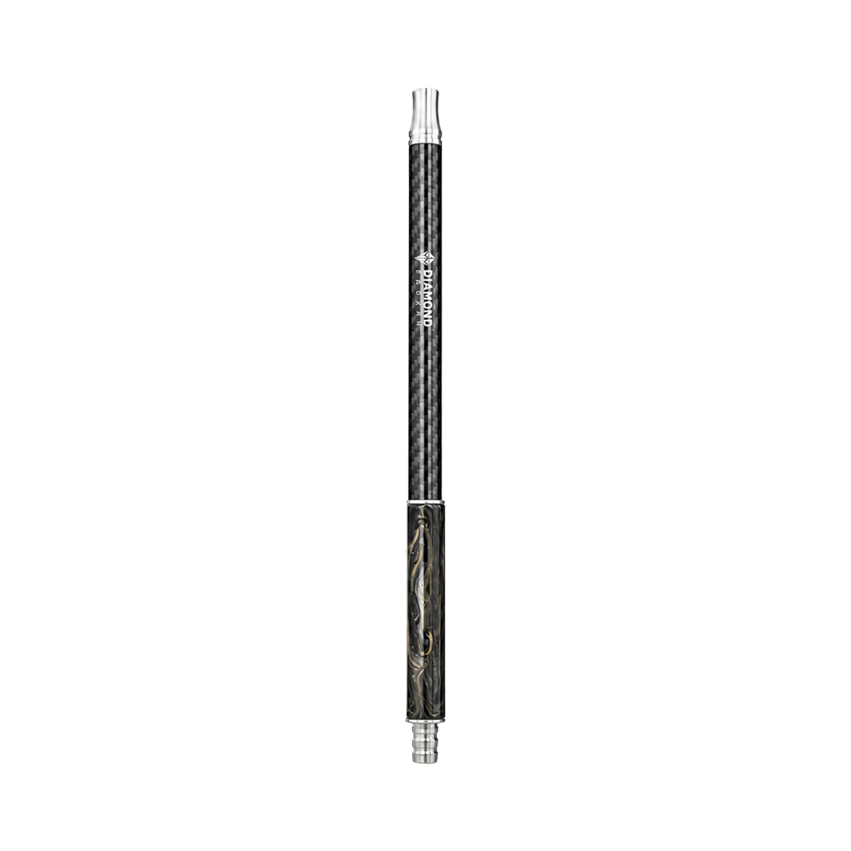 Diamond Hookah Carbon Mundst&uuml;ck Resin Gold &ndash; Hochwertiges Carbon 1